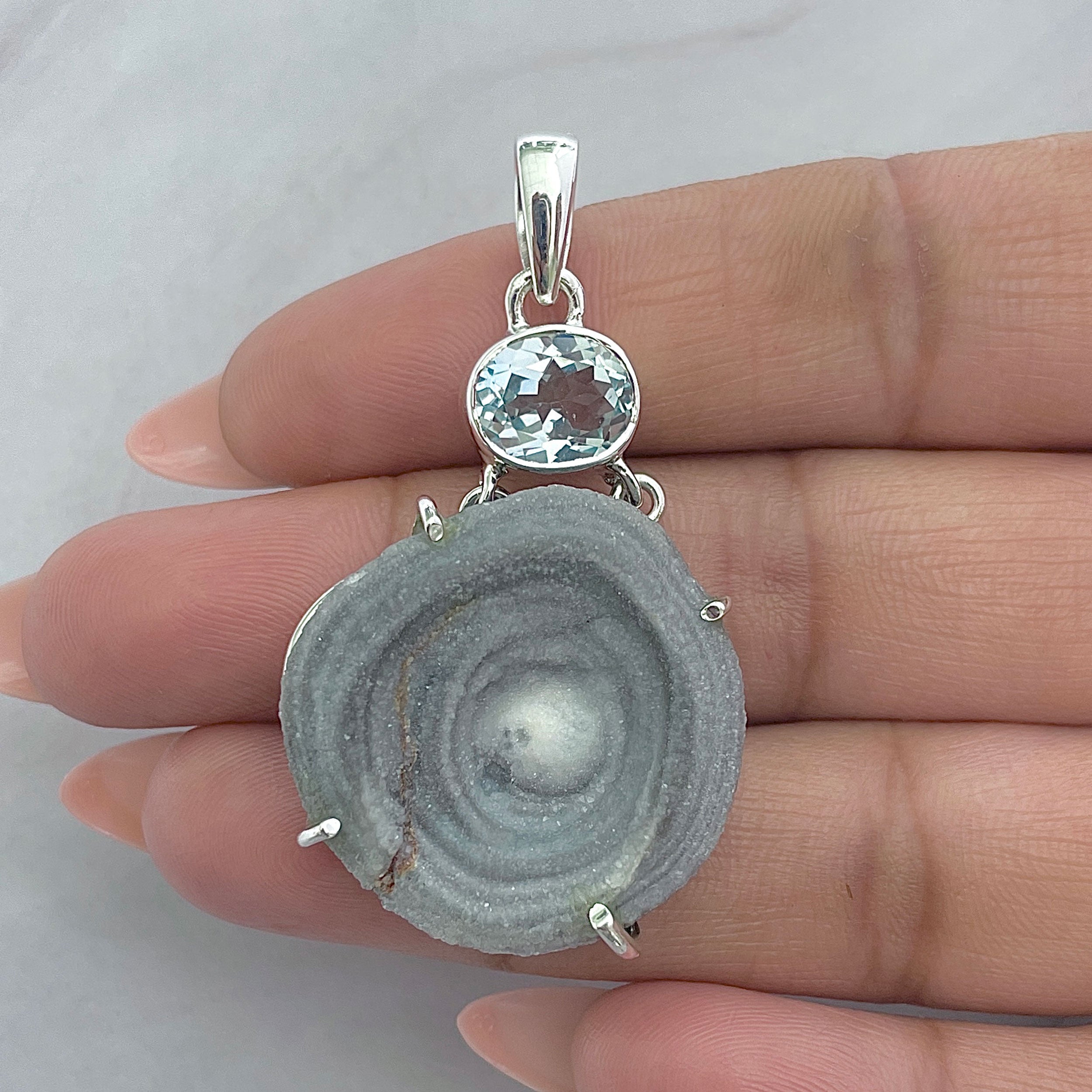 Desert Druzy Pendant-(DDZ-P-40.)