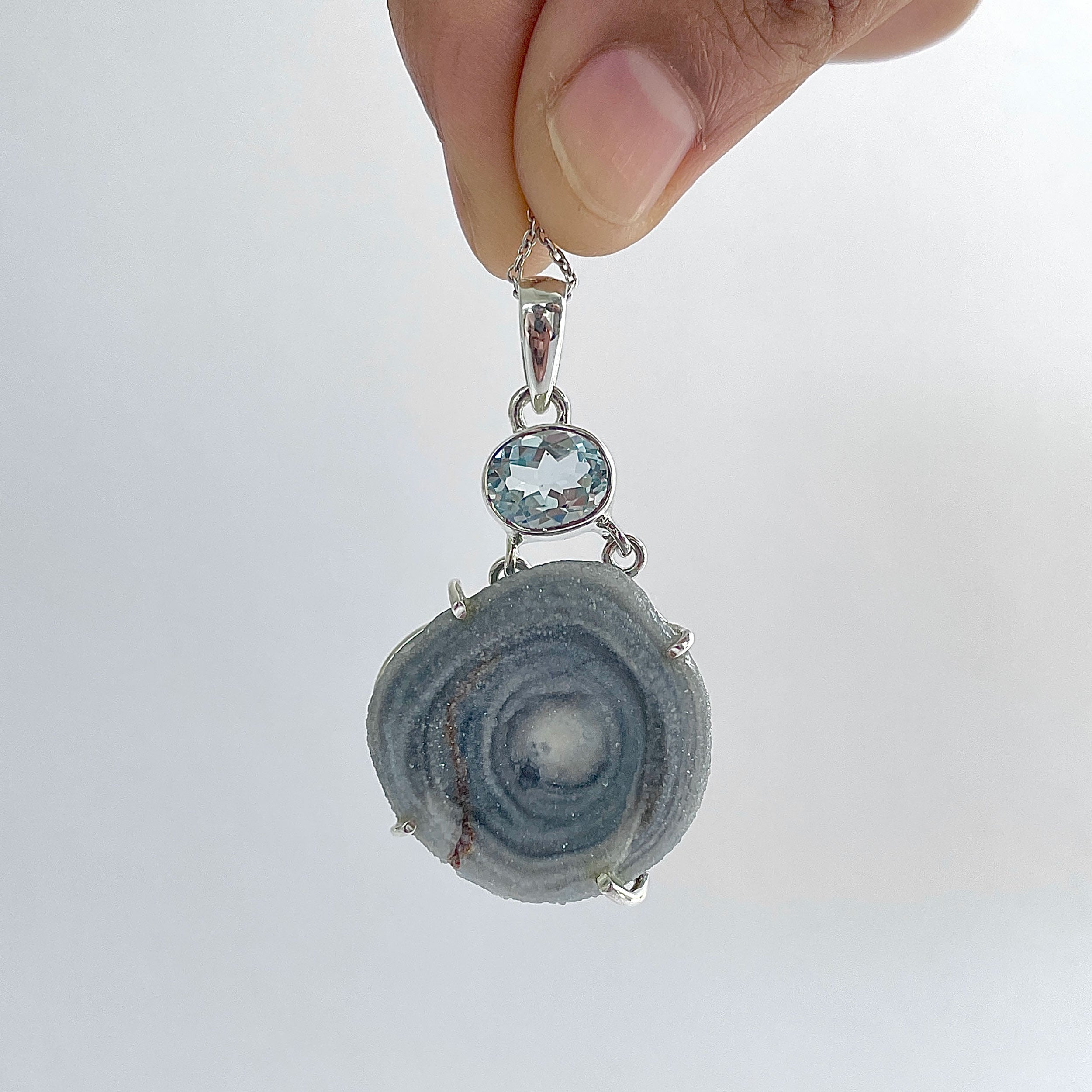 Desert Druzy Pendant-(DDZ-P-40.)