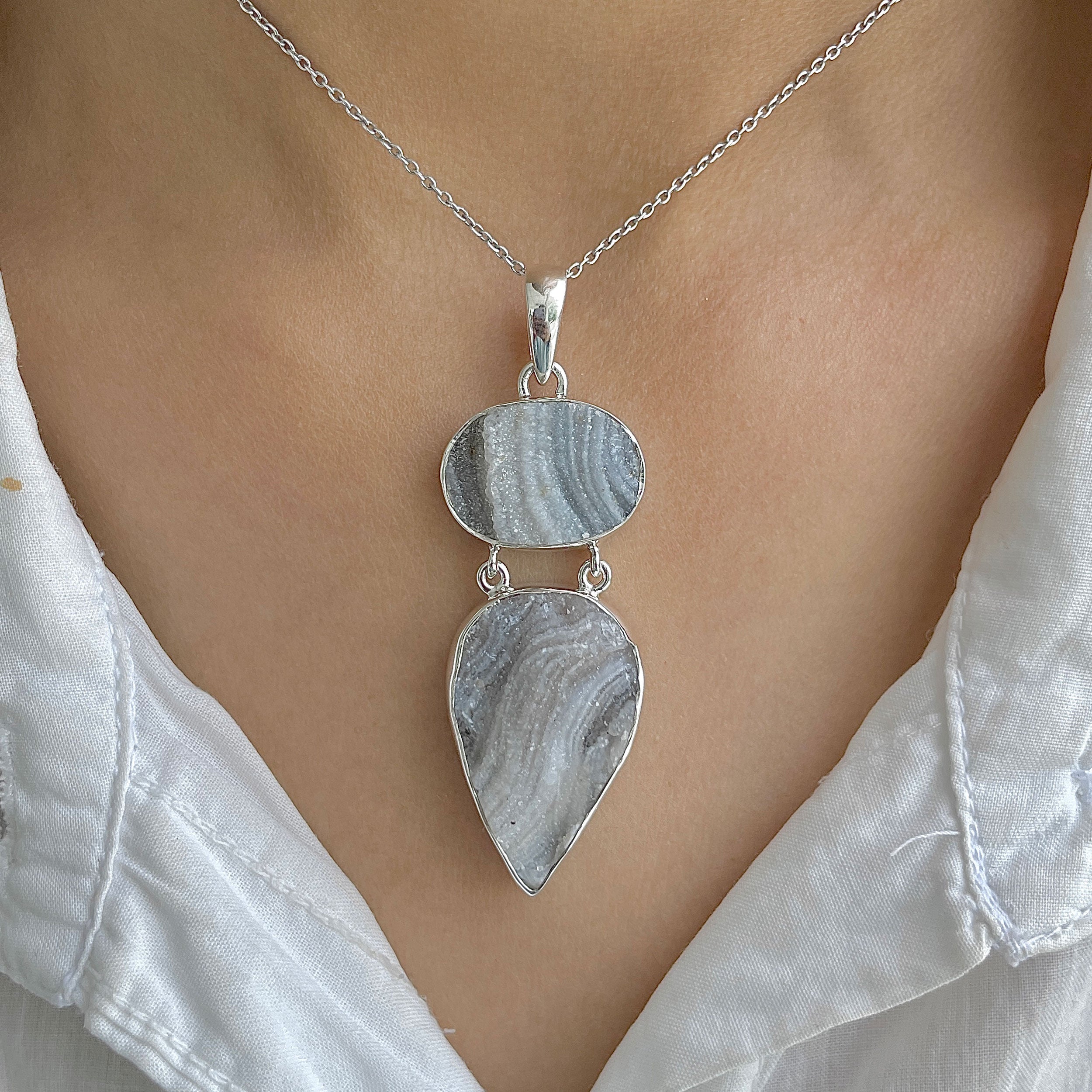Desert Druzy Pendant-(DDZ-P-41.)