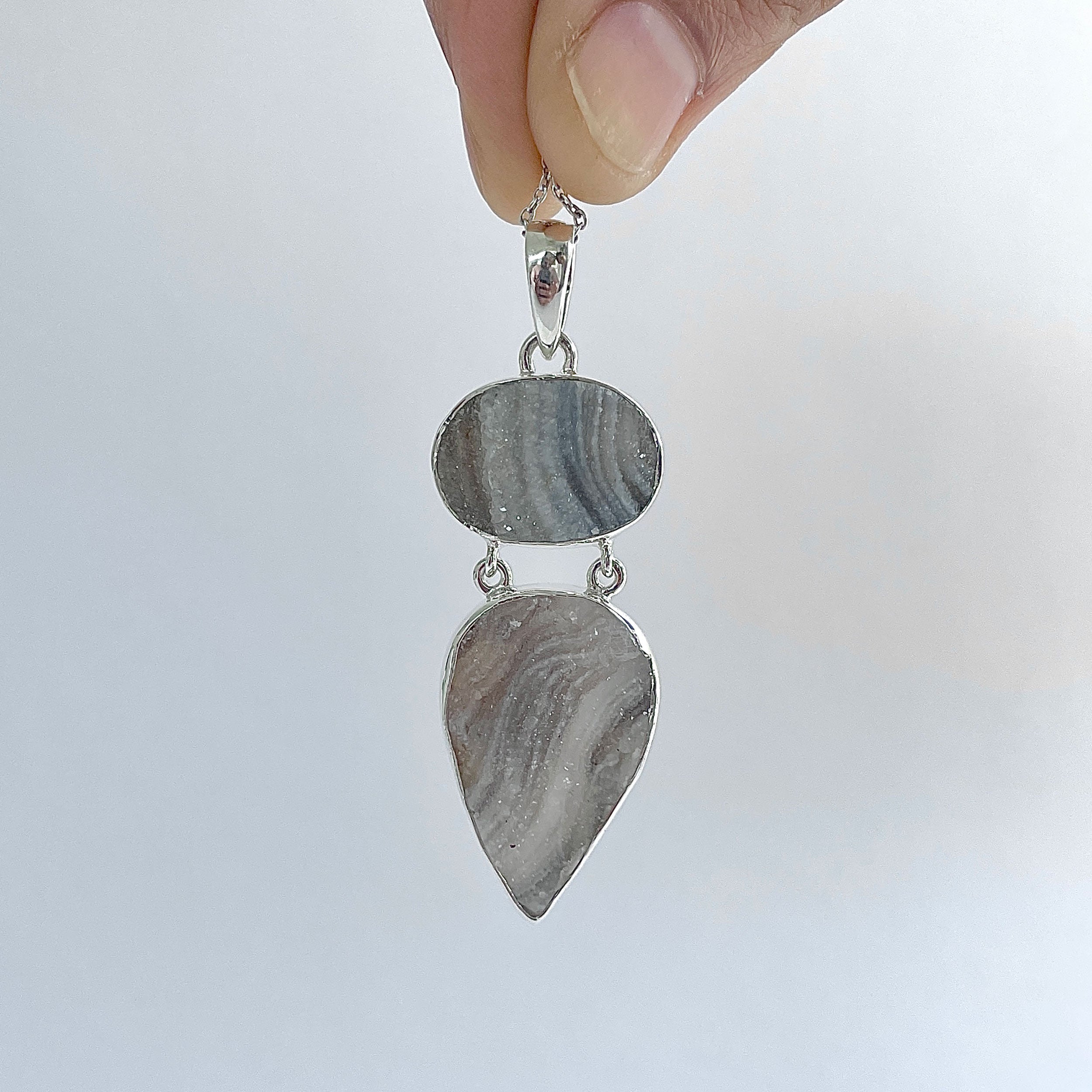 Desert Druzy Pendant-(DDZ-P-41.)