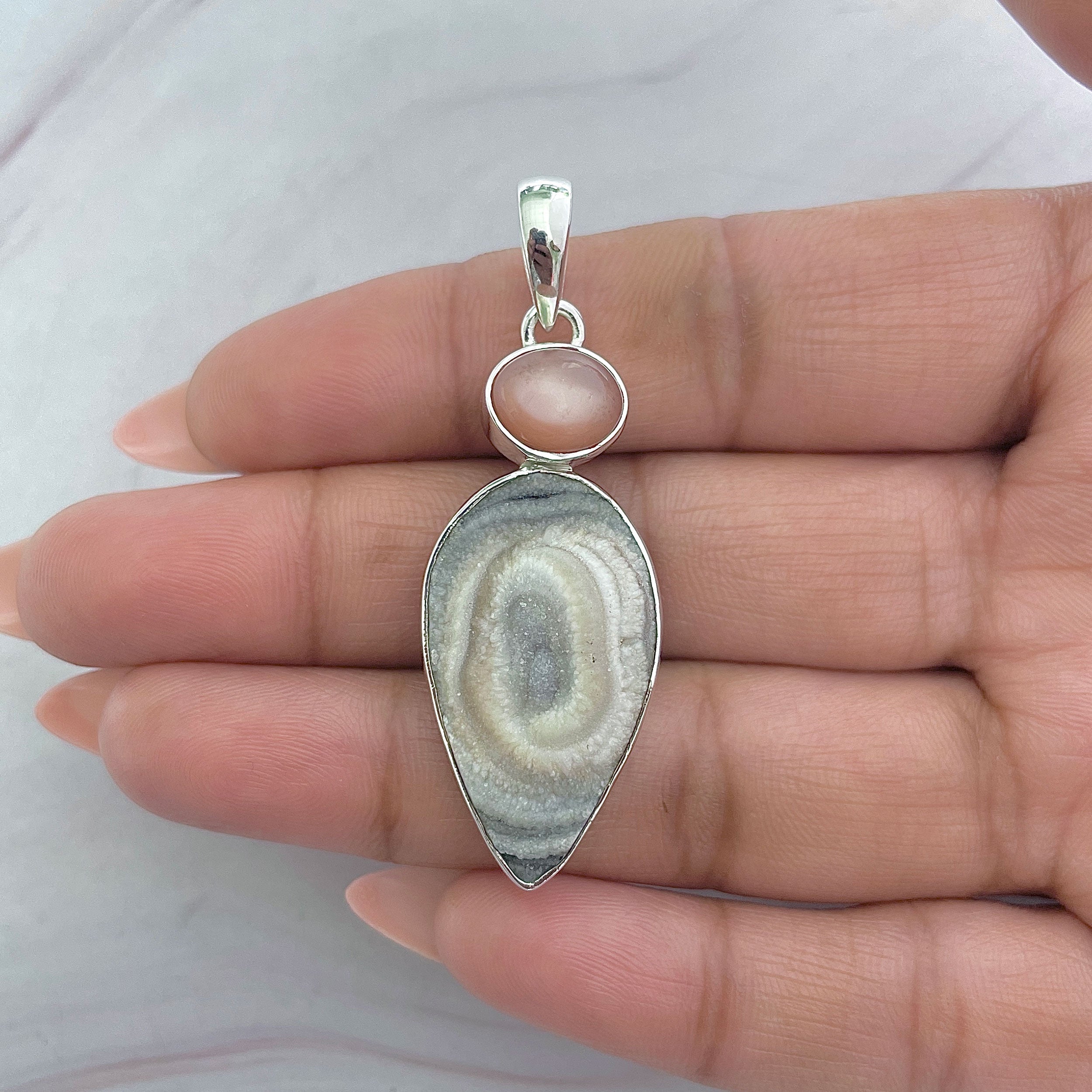 Desert Druzy Pendant-(DDZ-P-42.)