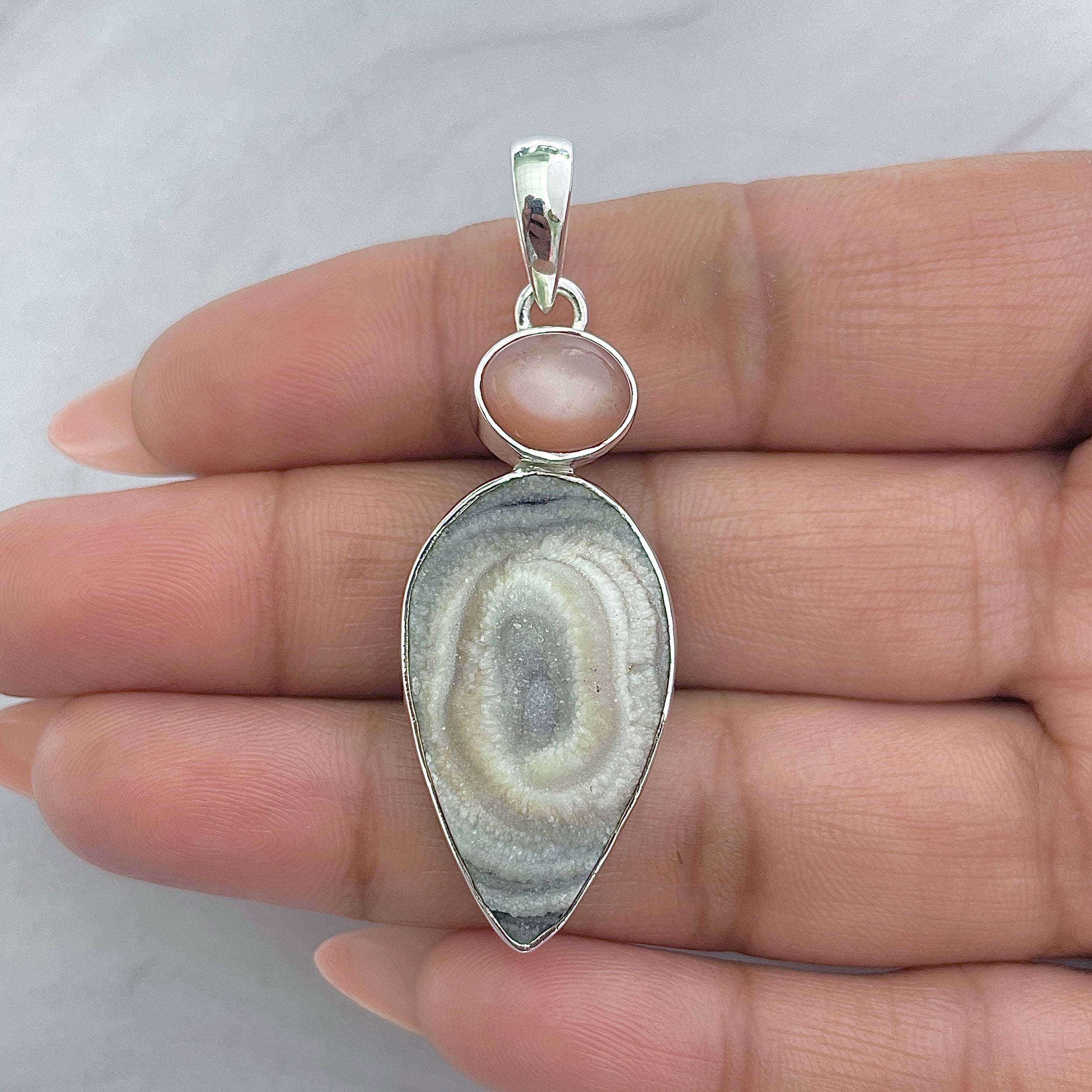 Desert Druzy Pendant-(DDZ-P-42.)