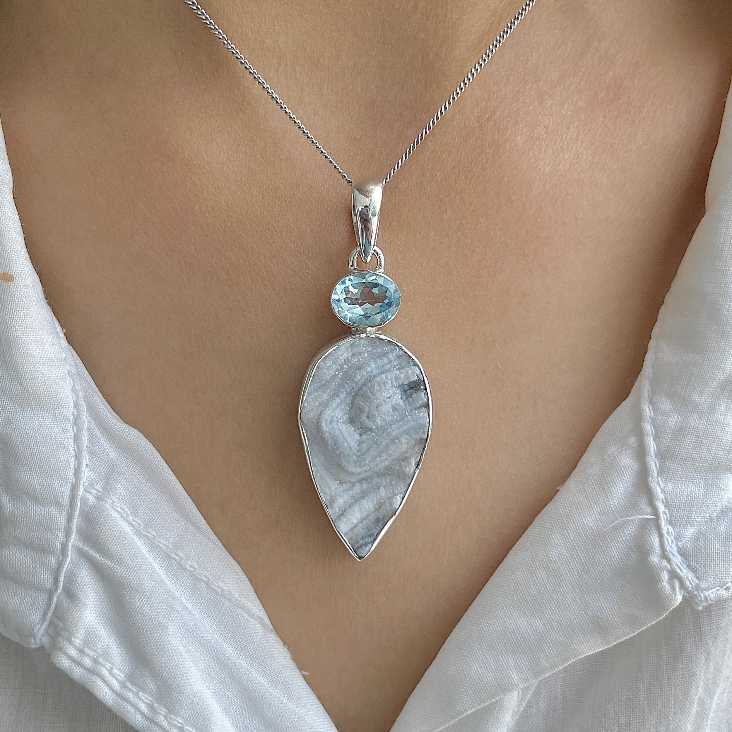 Desert Druzy Pendant-(DDZ-P-43.)