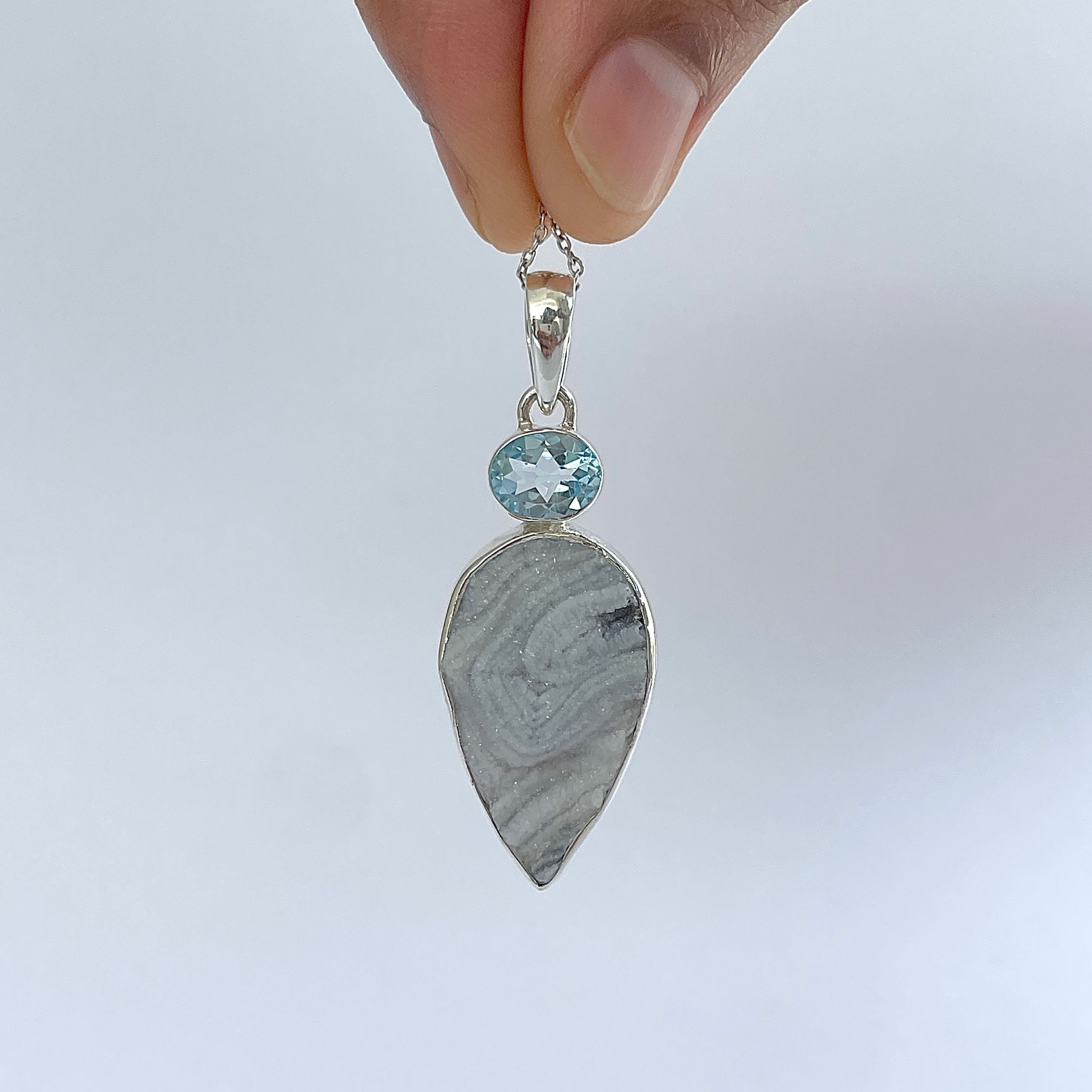 Desert Druzy Pendant-(DDZ-P-43.)