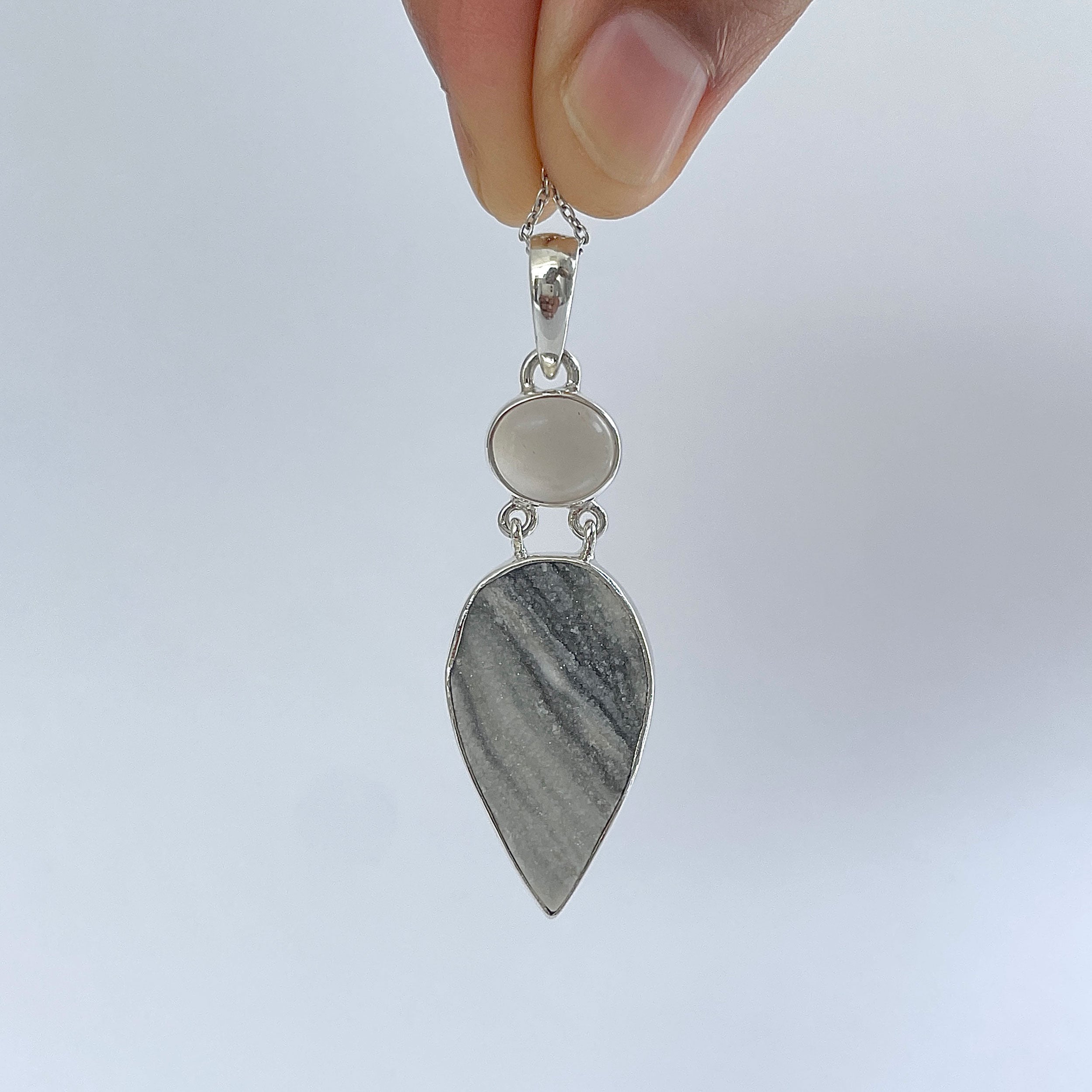 Desert Druzy Pendant-(DDZ-P-44.)