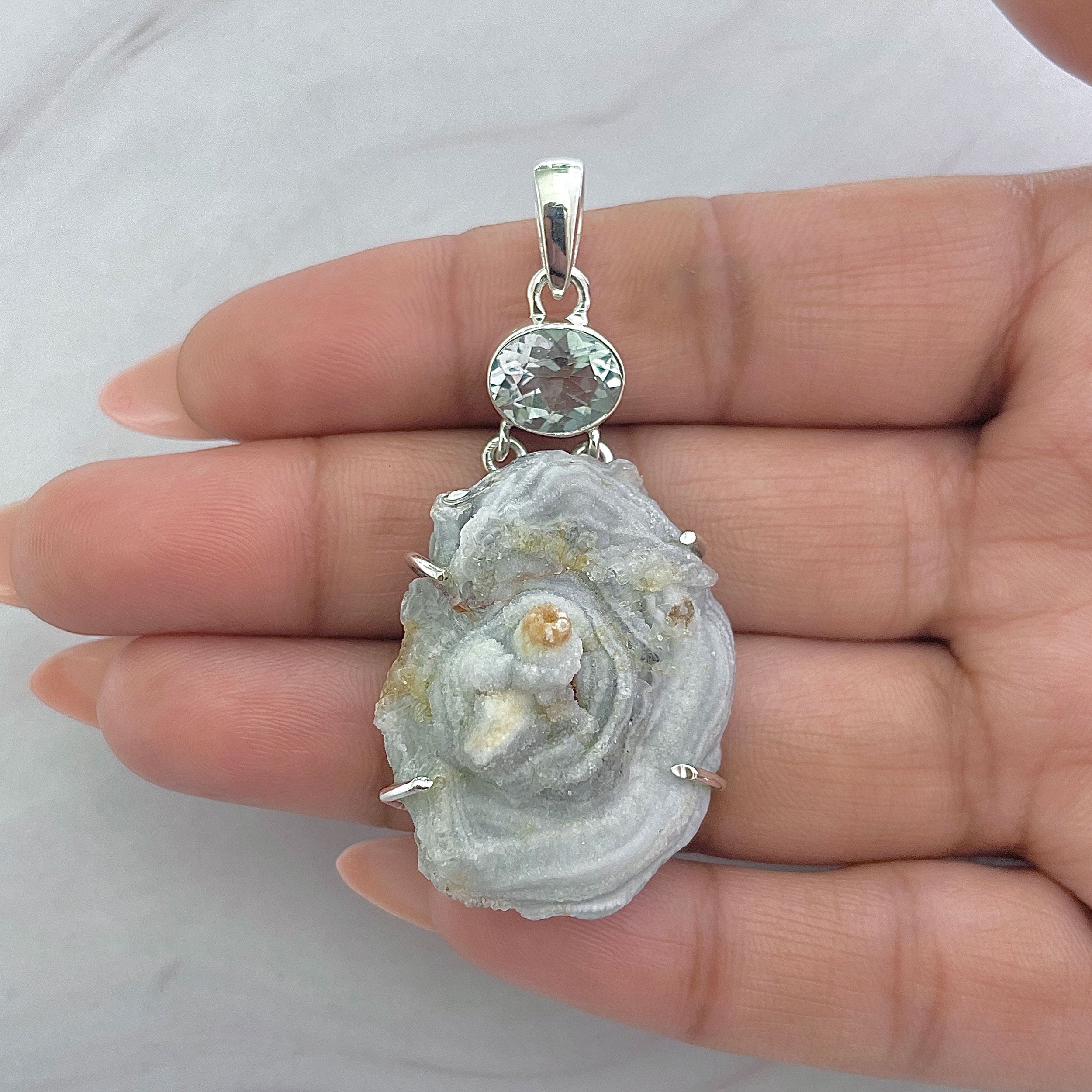 Desert Druzy Pendant-(DDZ-P-45.)