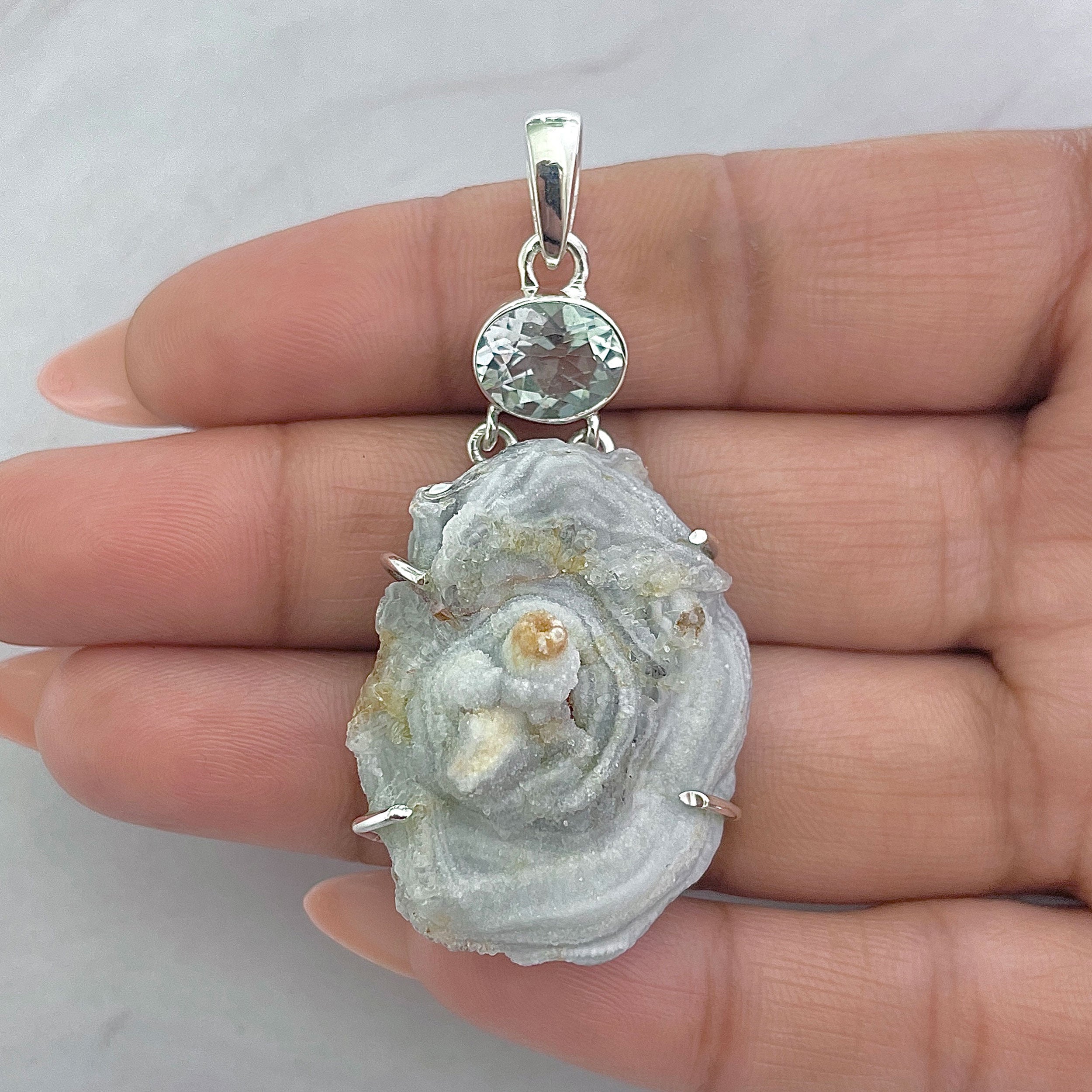 Desert Druzy Pendant-(DDZ-P-45.)