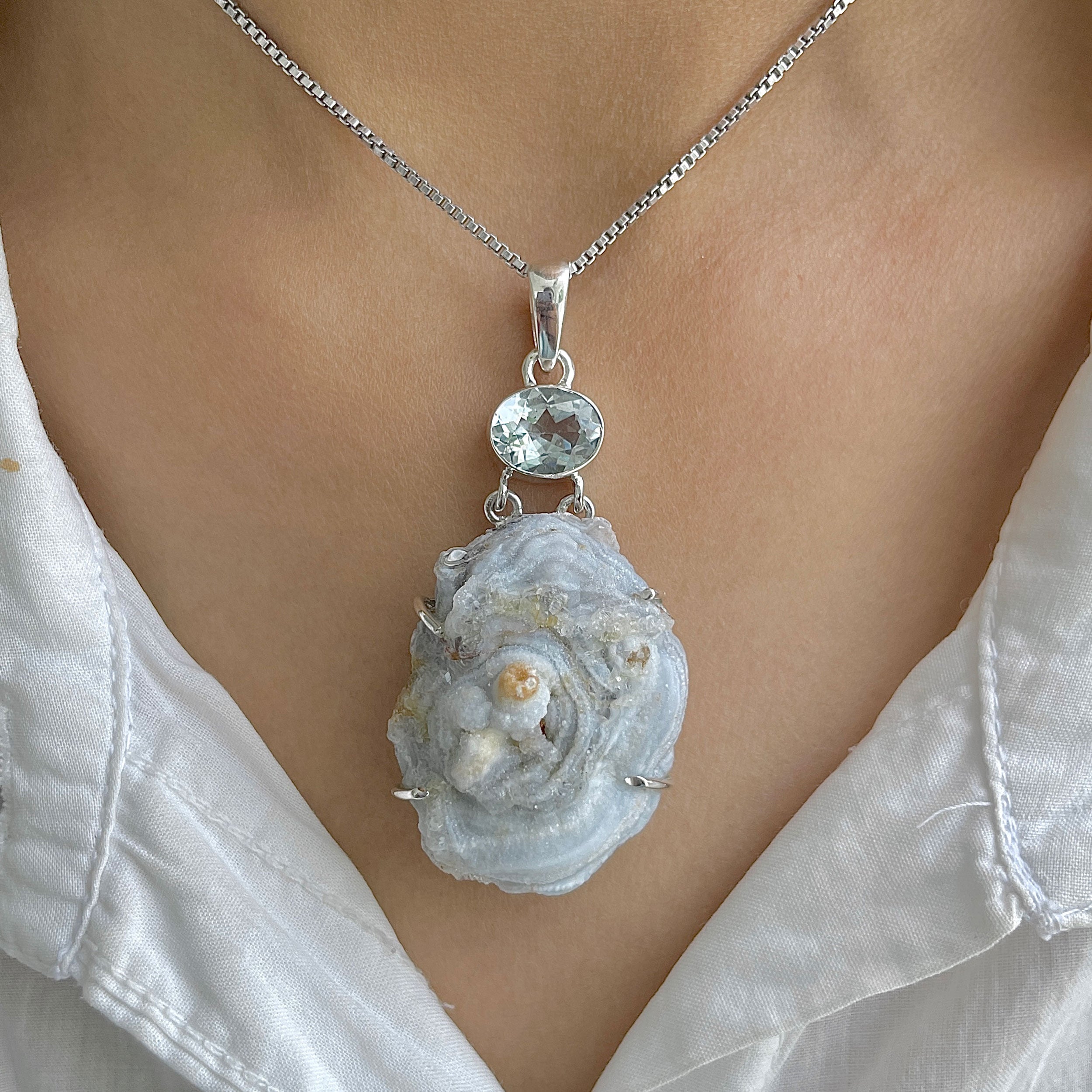 Desert Druzy Pendant-(DDZ-P-45.)