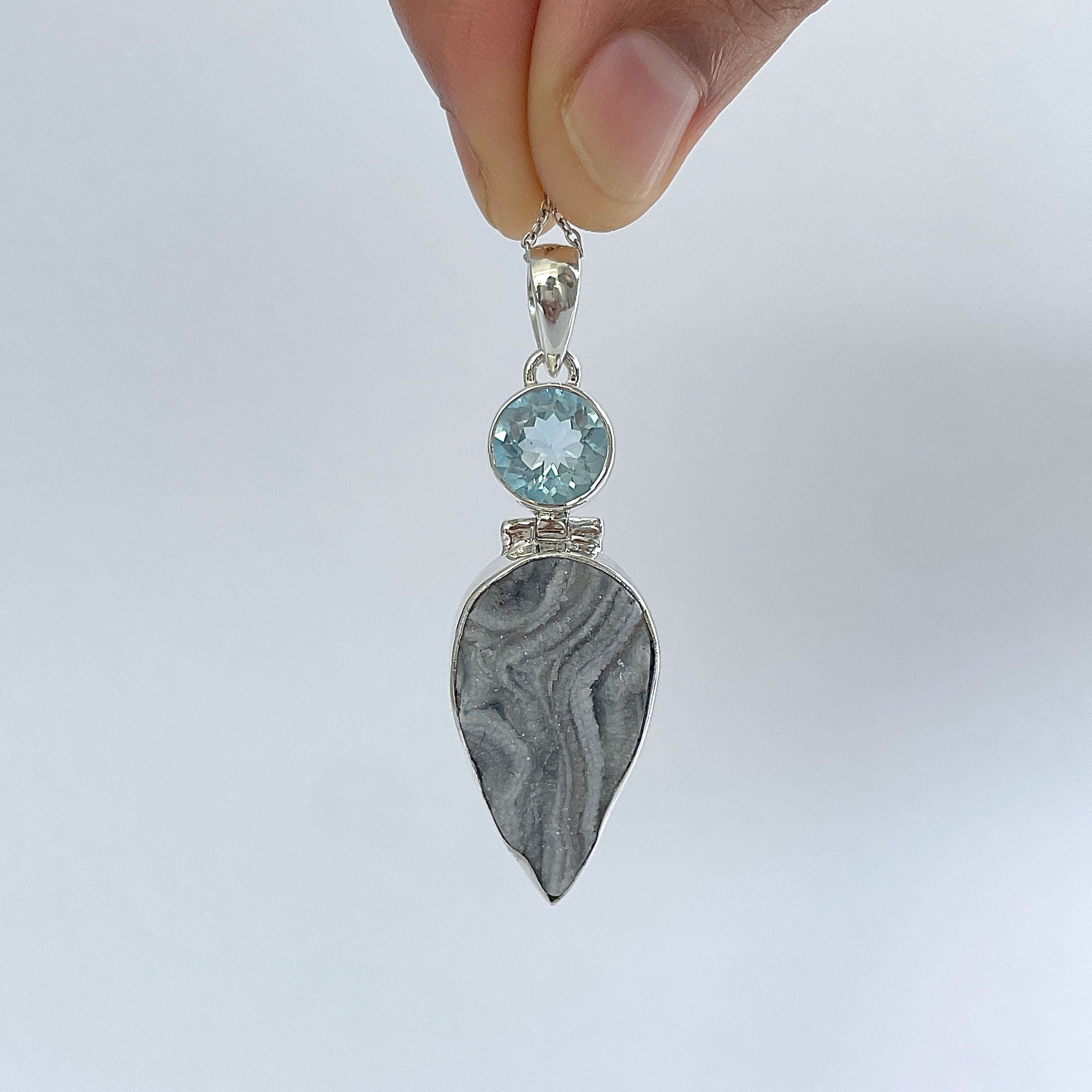 Desert Druzy Pendant-(DDZ-P-46.)