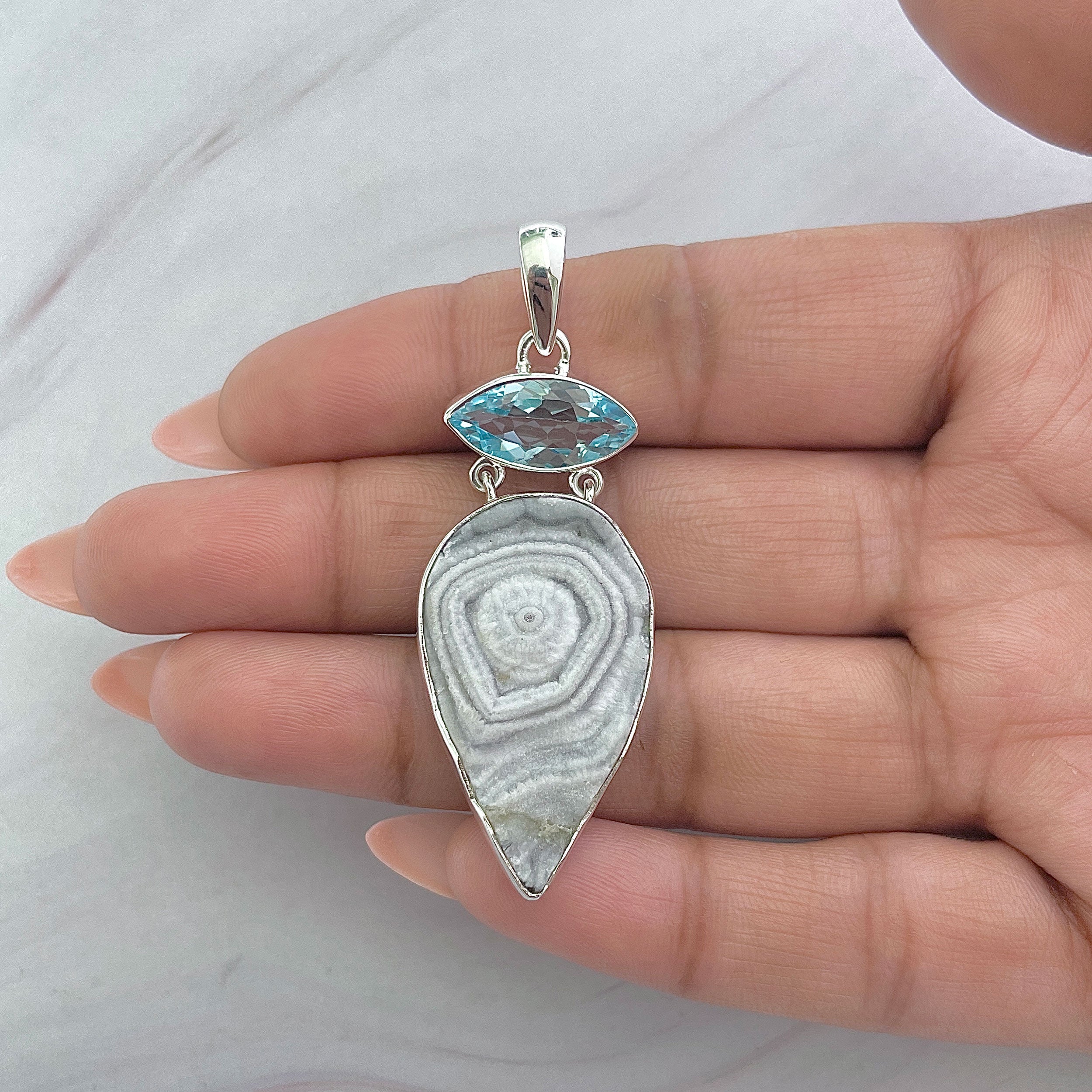 Desert Druzy Pendant-(DDZ-P-49.)