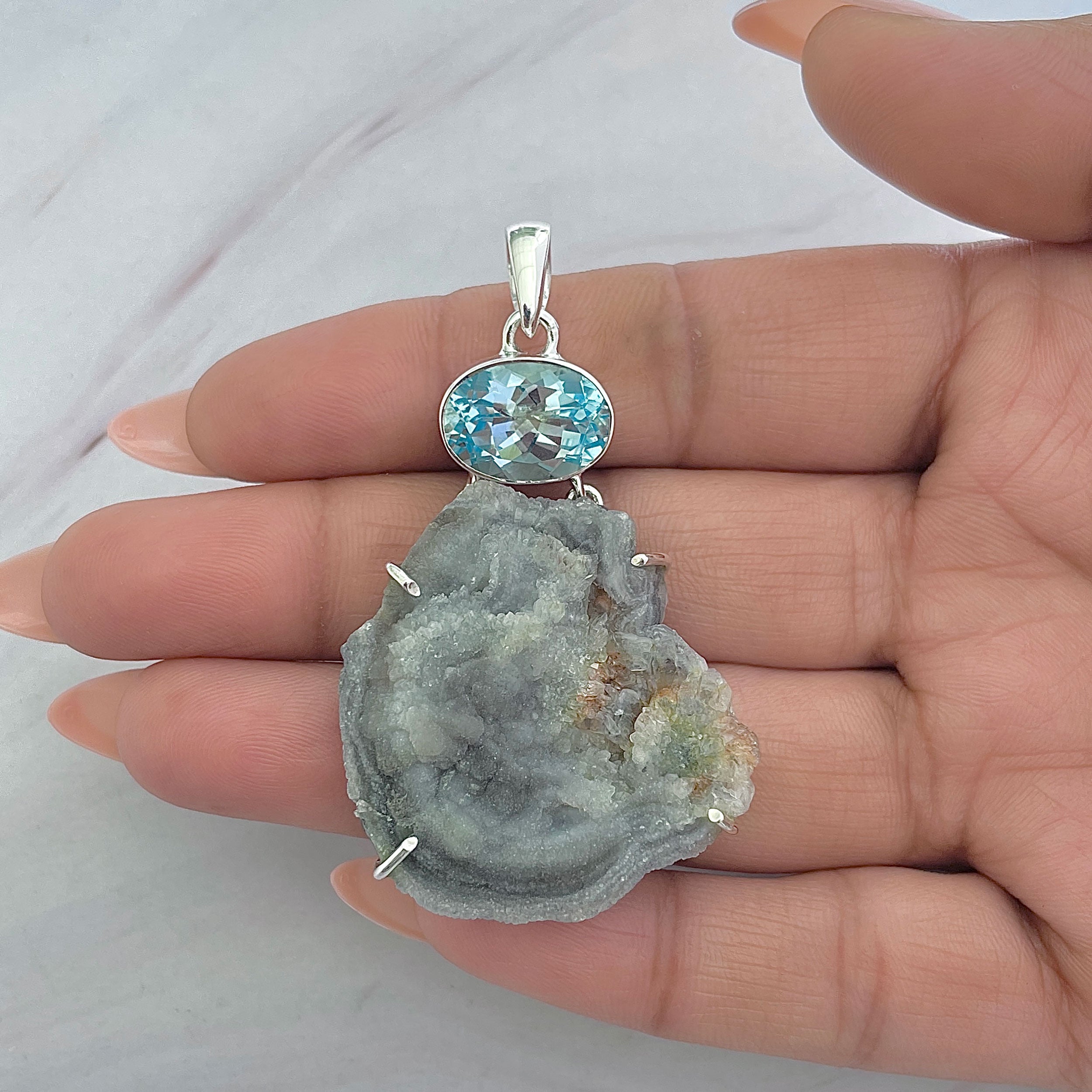 Desert Druzy Pendant-(DDZ-P-5.)