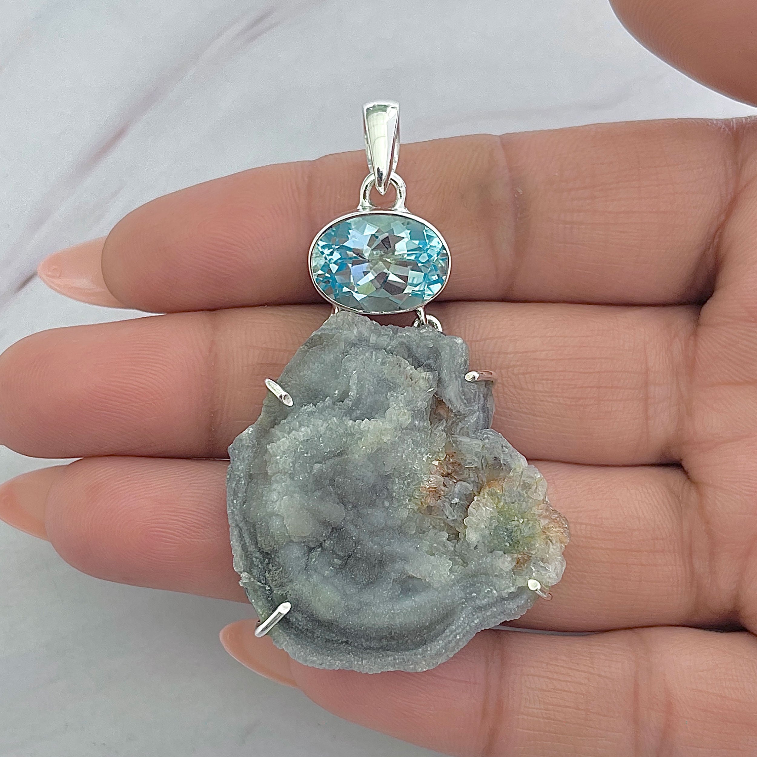 Desert Druzy Pendant-(DDZ-P-5.)