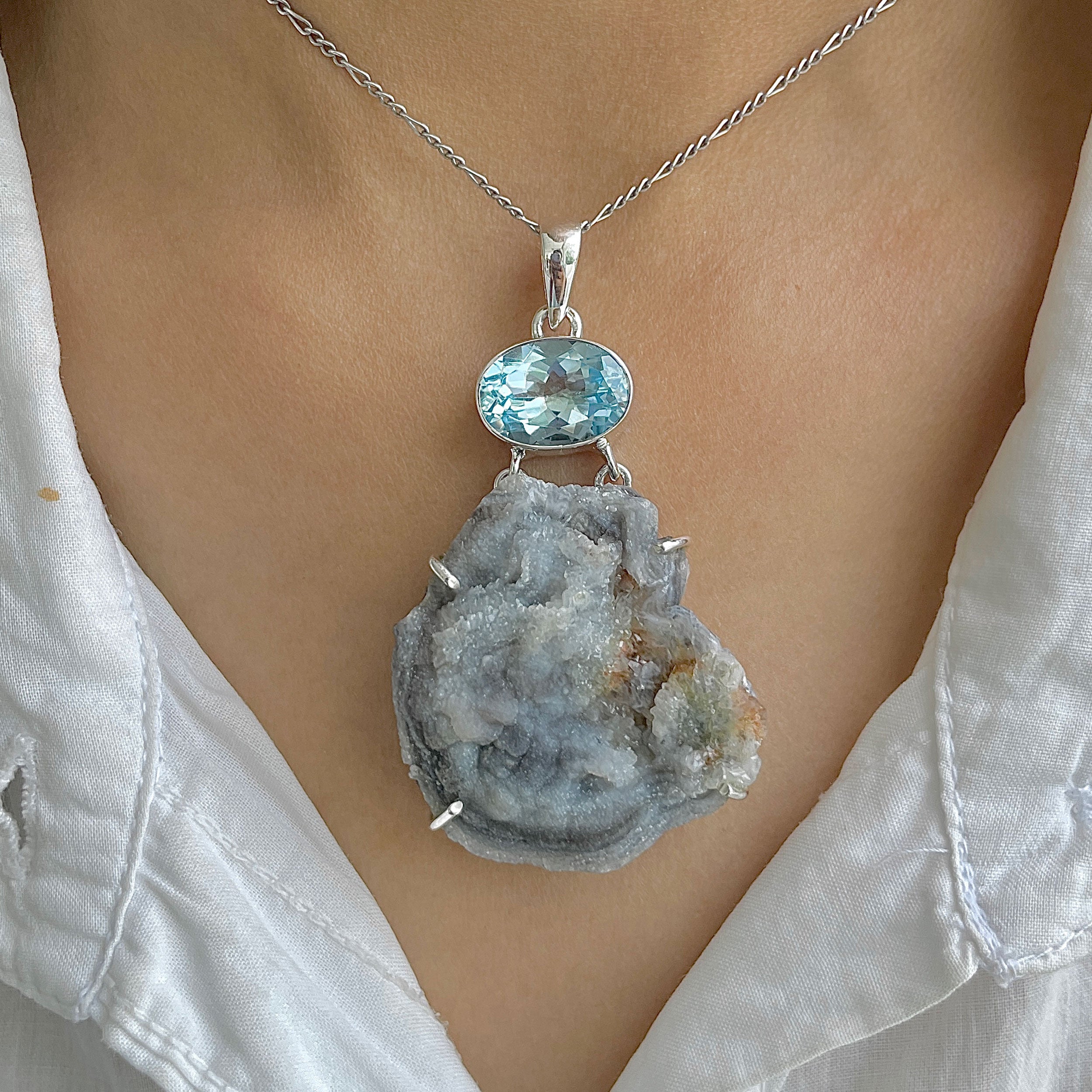 Desert Druzy Pendant-(DDZ-P-5.)