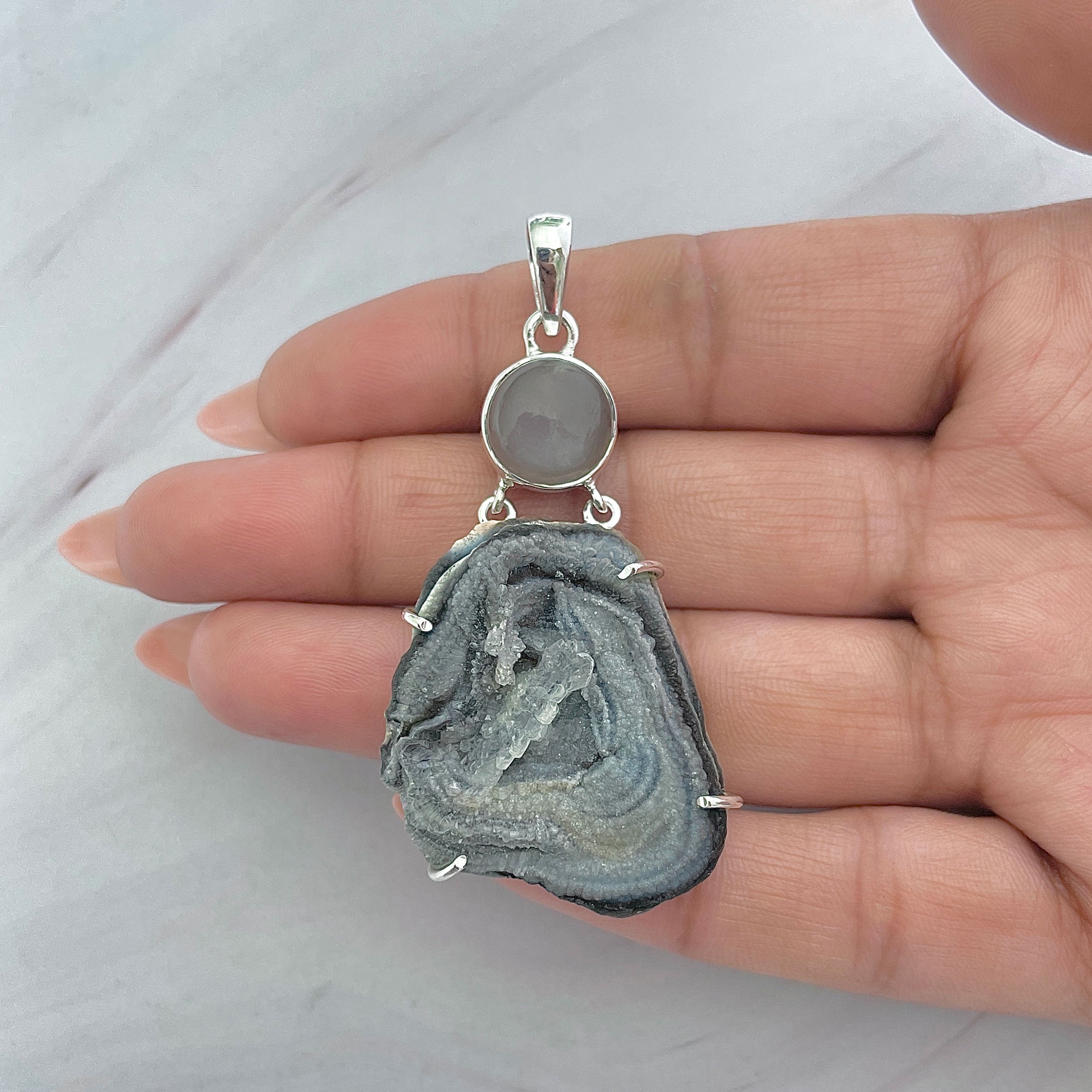Desert Druzy Pendant-(DDZ-P-50.)