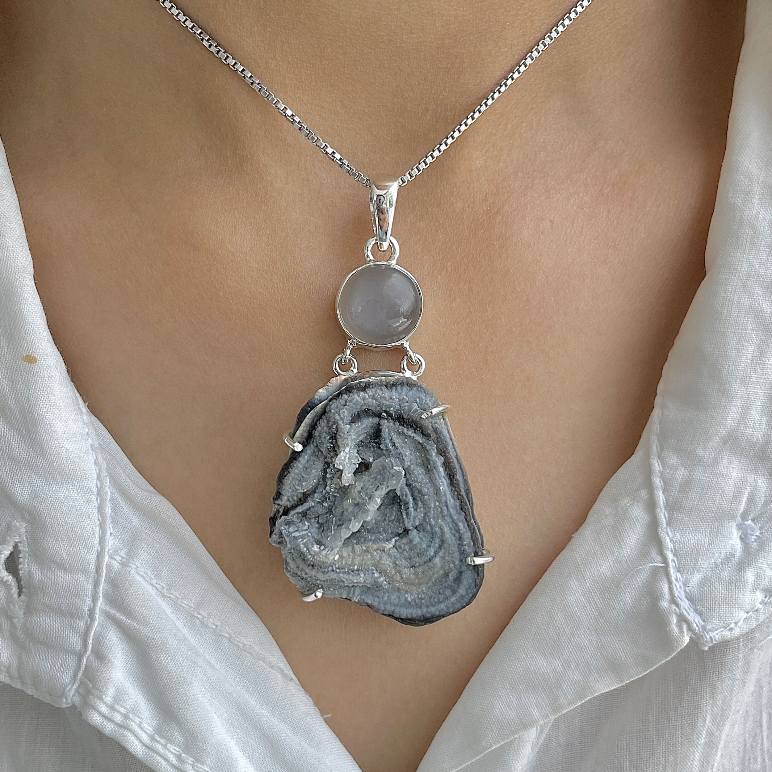 Desert Druzy Pendant-(DDZ-P-50.)