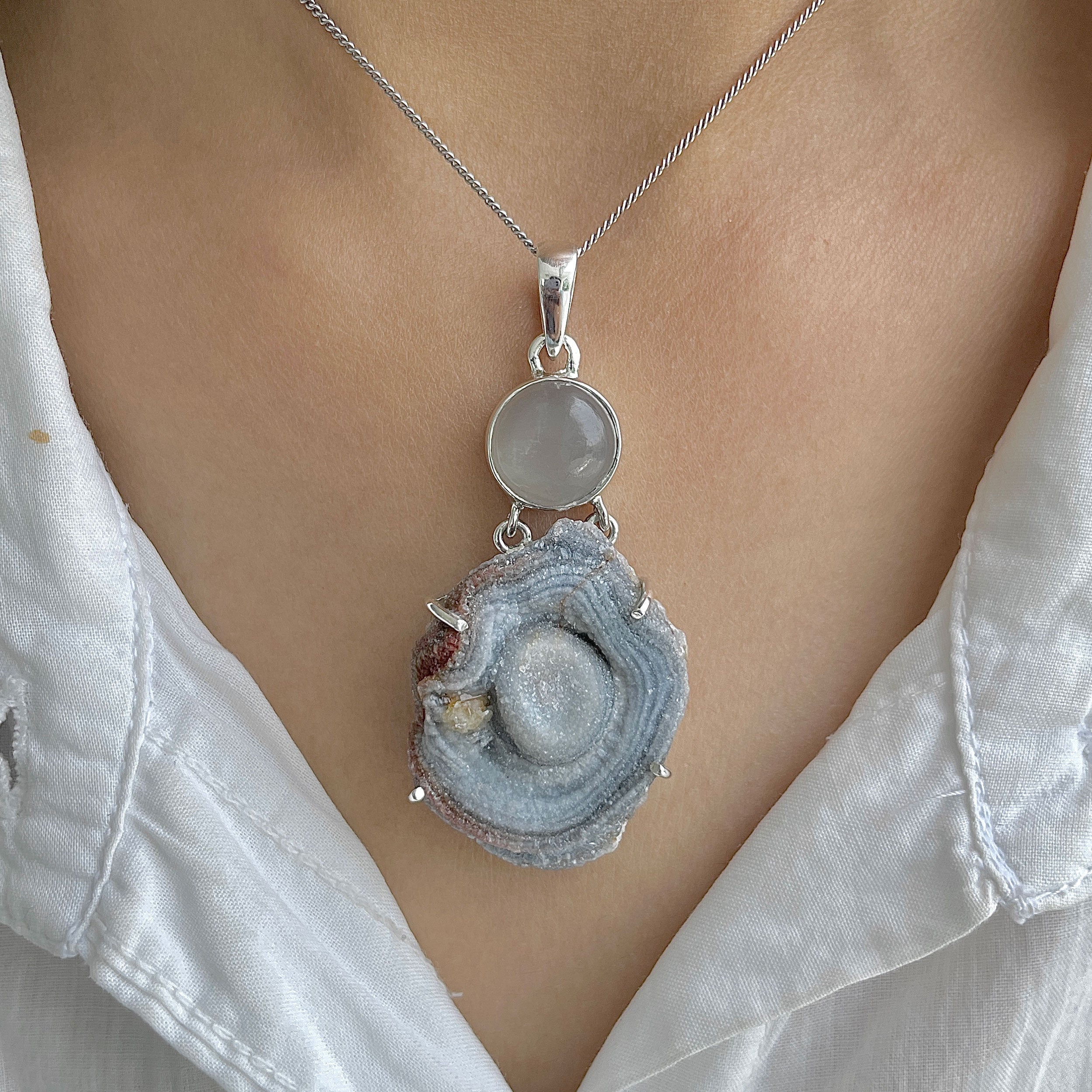 Desert Druzy Pendant-(DDZ-P-51.)