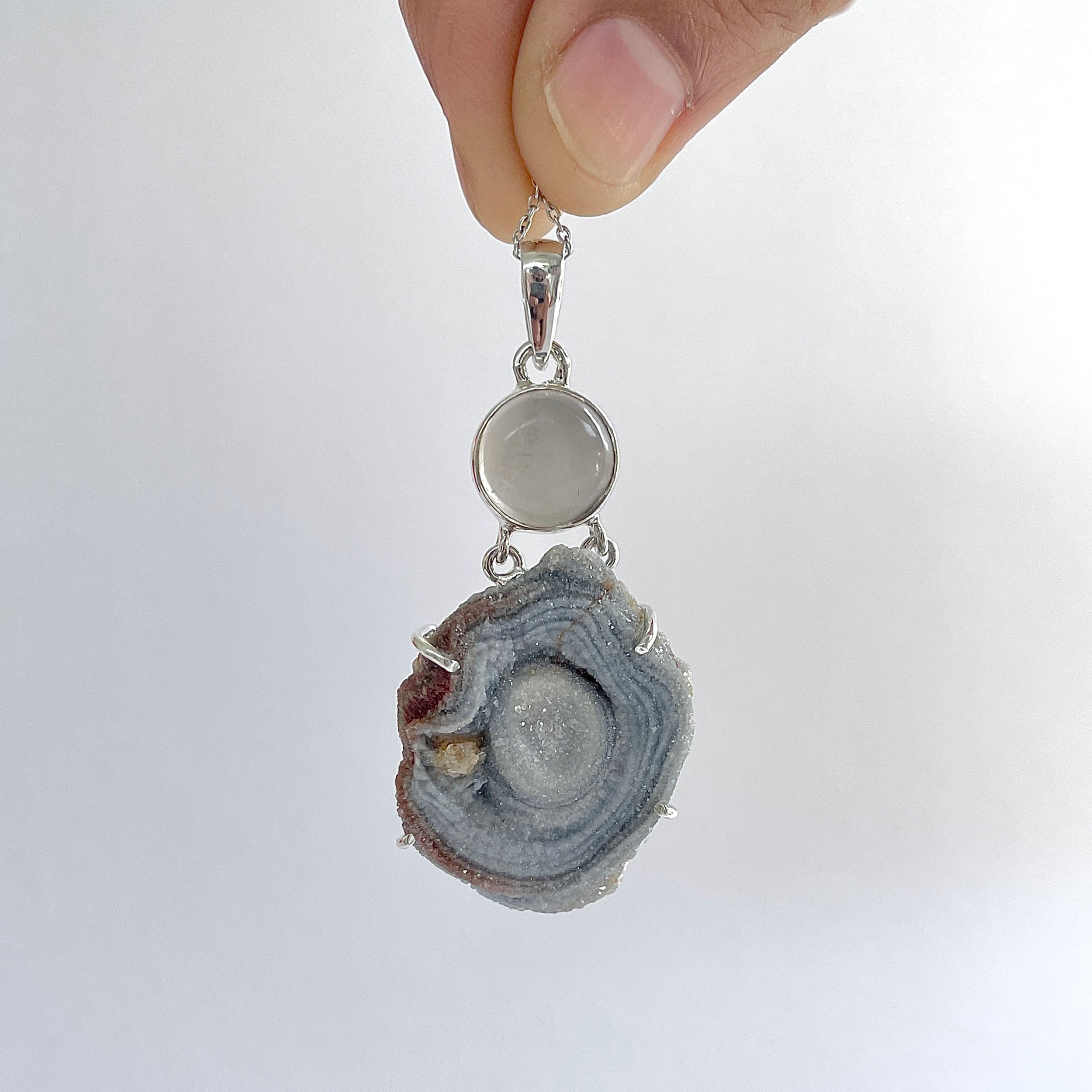 Desert Druzy Pendant-(DDZ-P-51.)