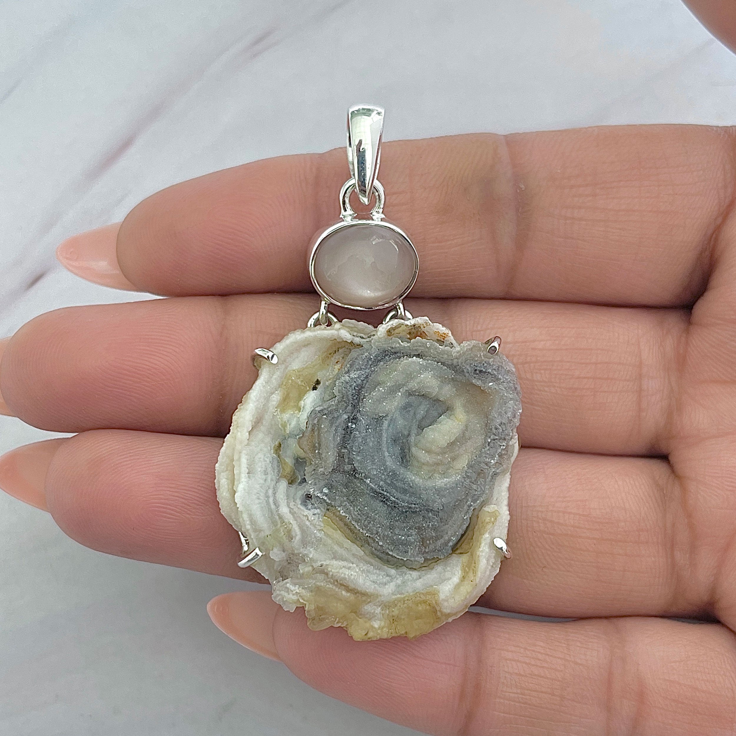 Desert Druzy Pendant-(DDZ-P-6.)