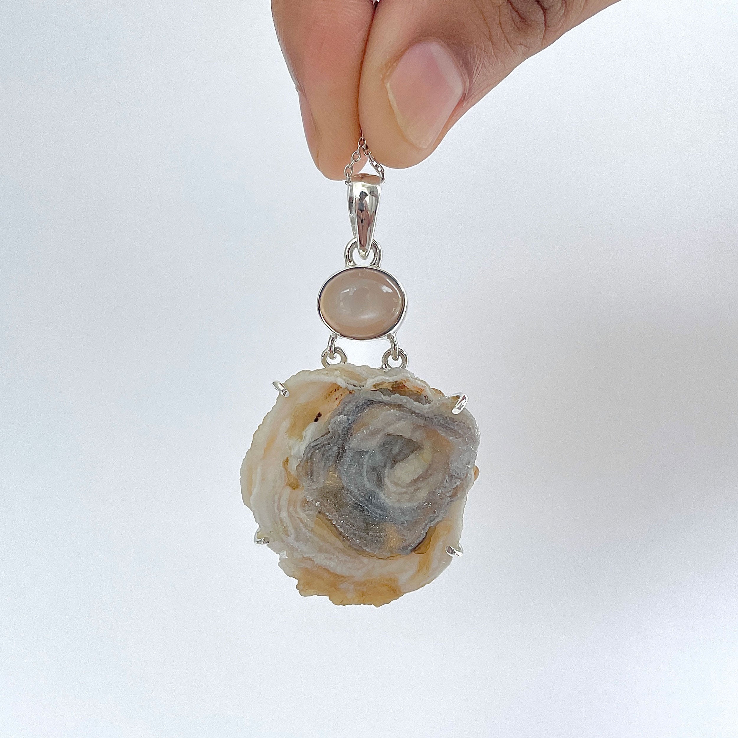 Desert Druzy Pendant-(DDZ-P-6.)