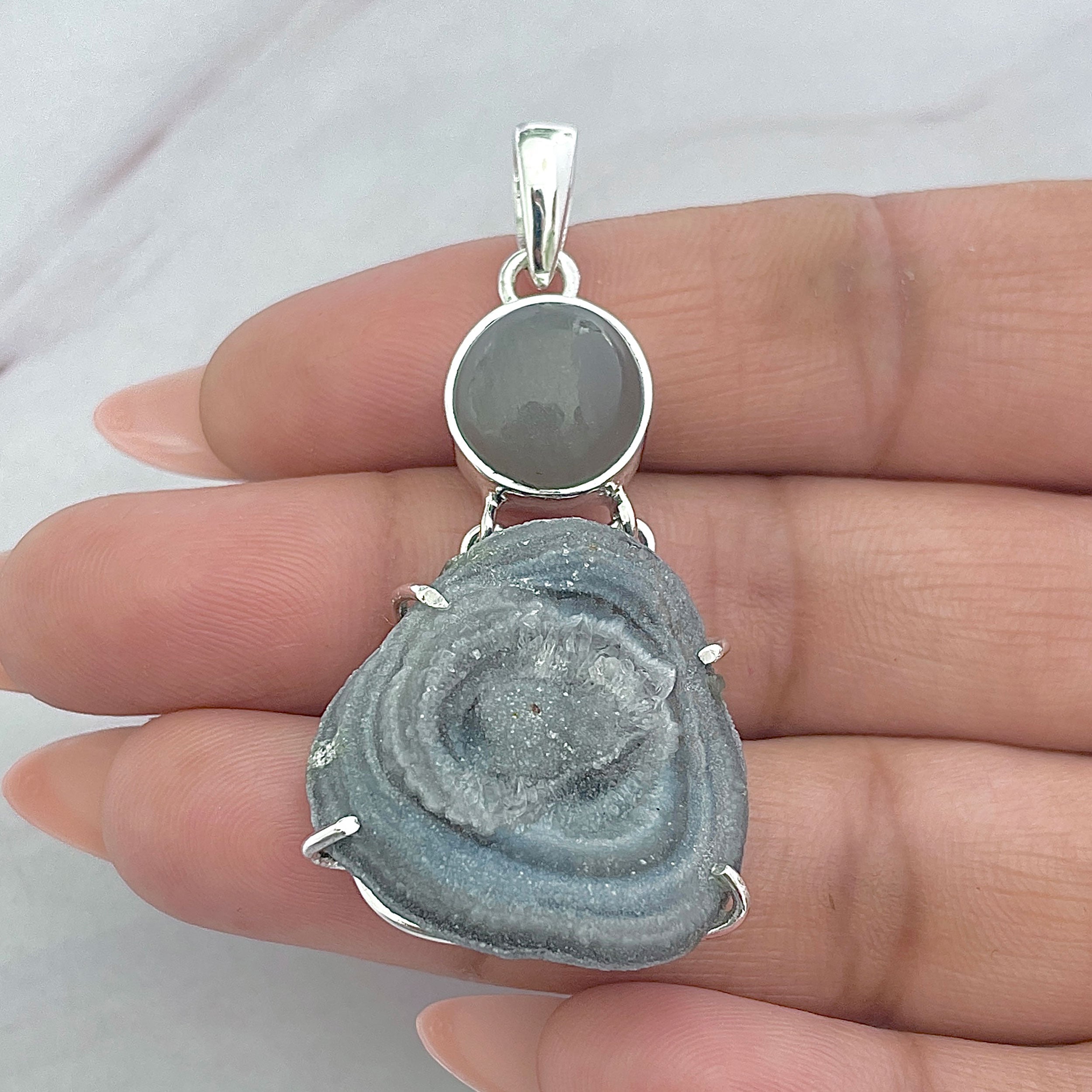 Desert Druzy Pendant-(DDZ-P-7.)
