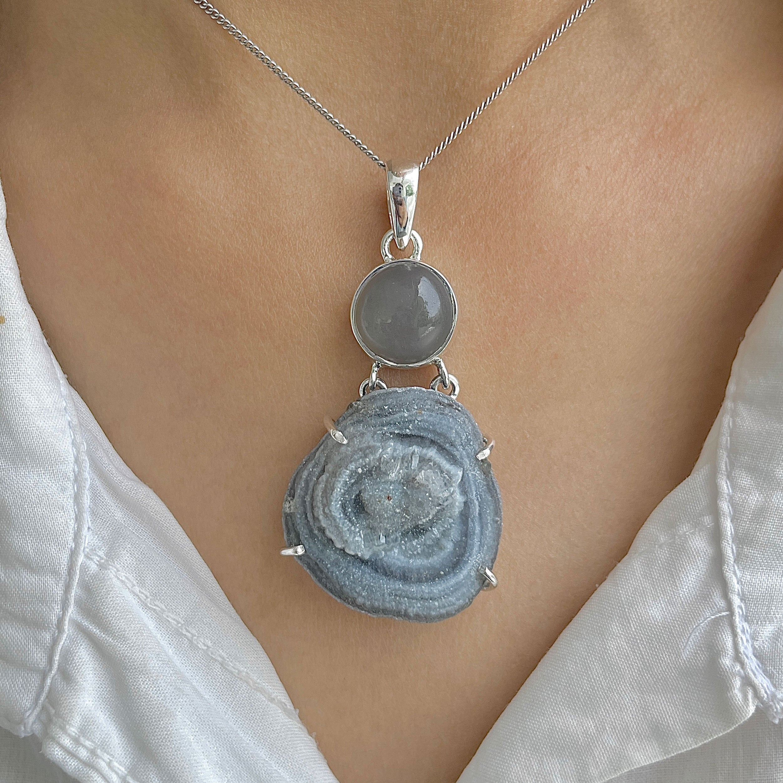 Desert Druzy Pendant-(DDZ-P-7.)