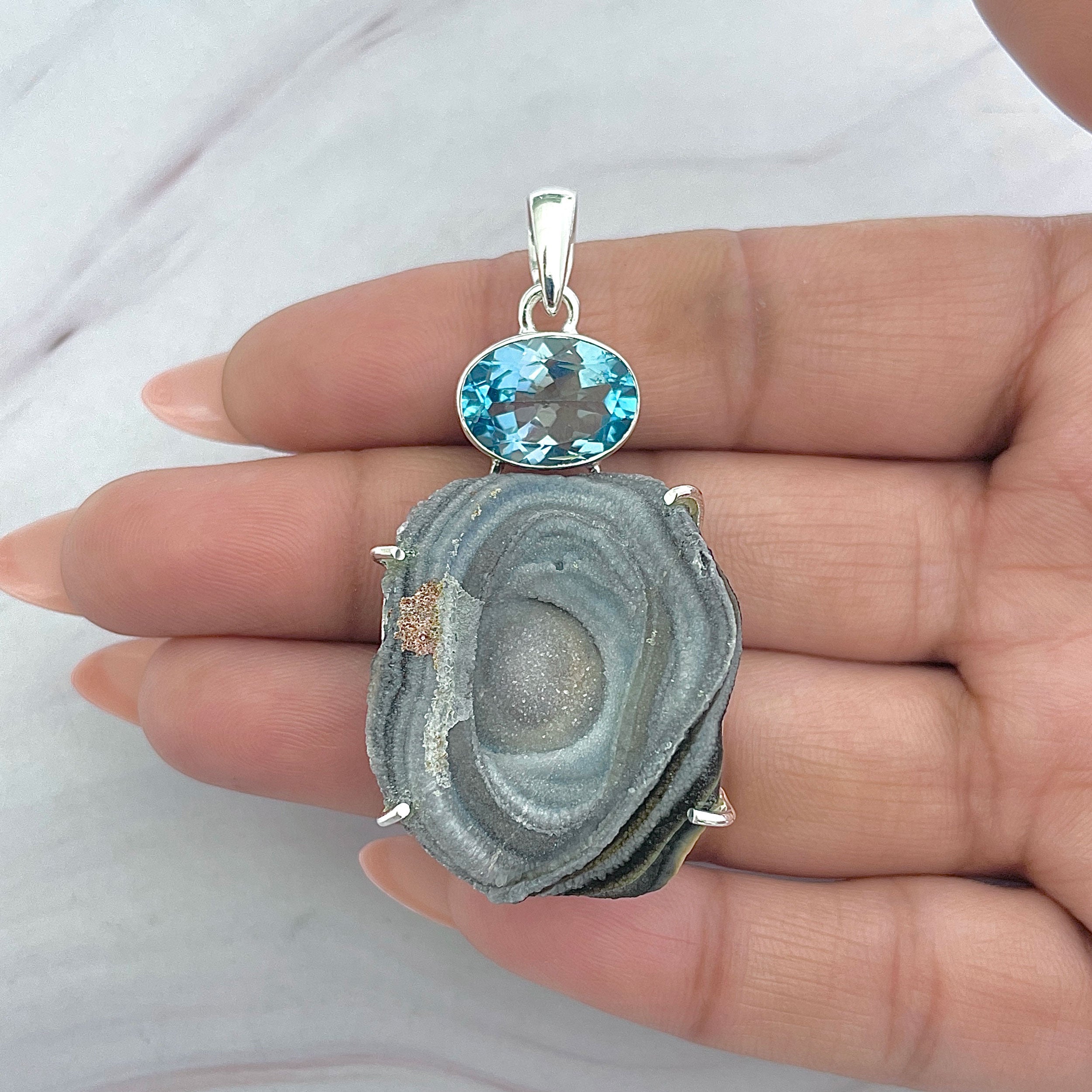 Desert Druzy Pendant-(DDZ-P-8.)