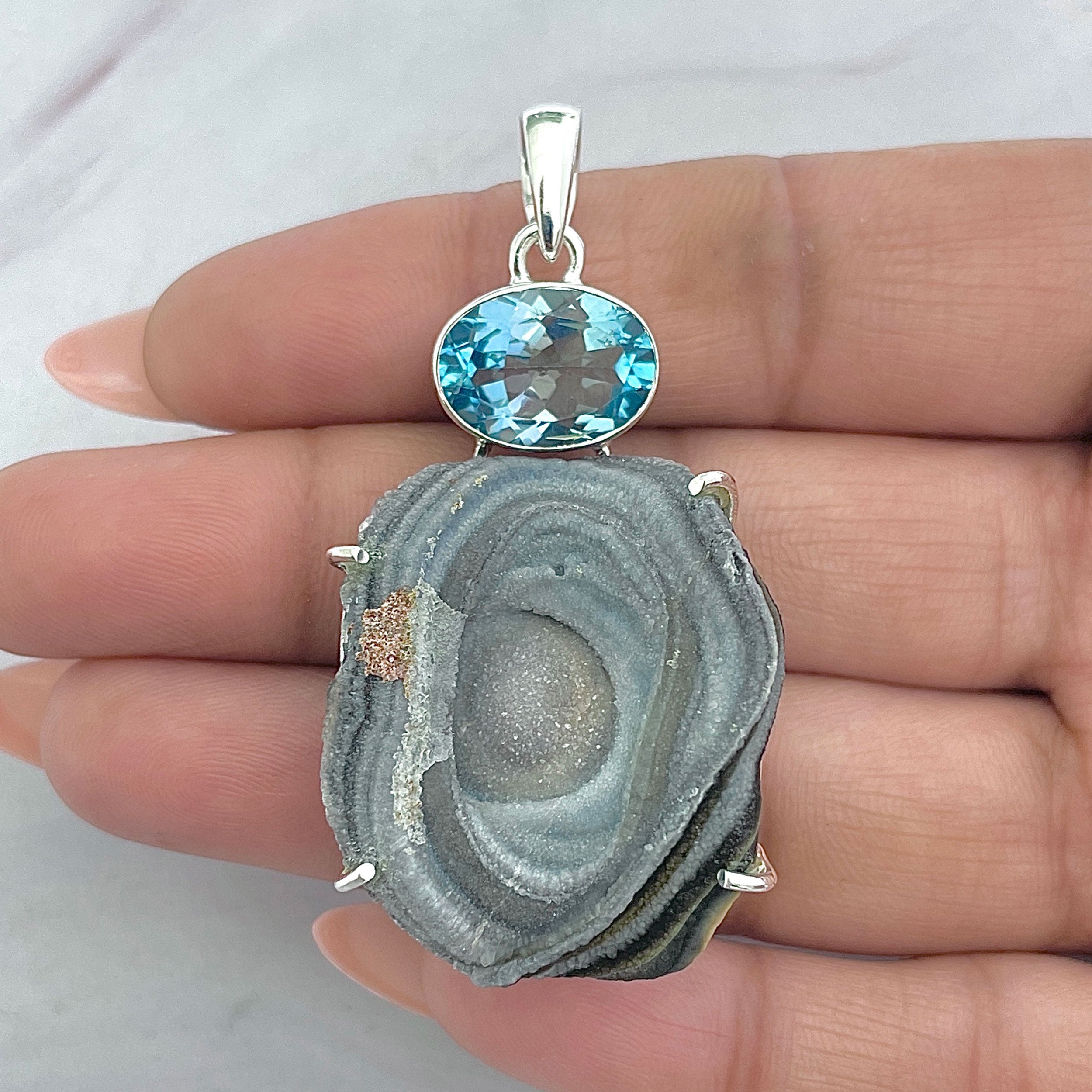 Desert Druzy Pendant-(DDZ-P-8.)