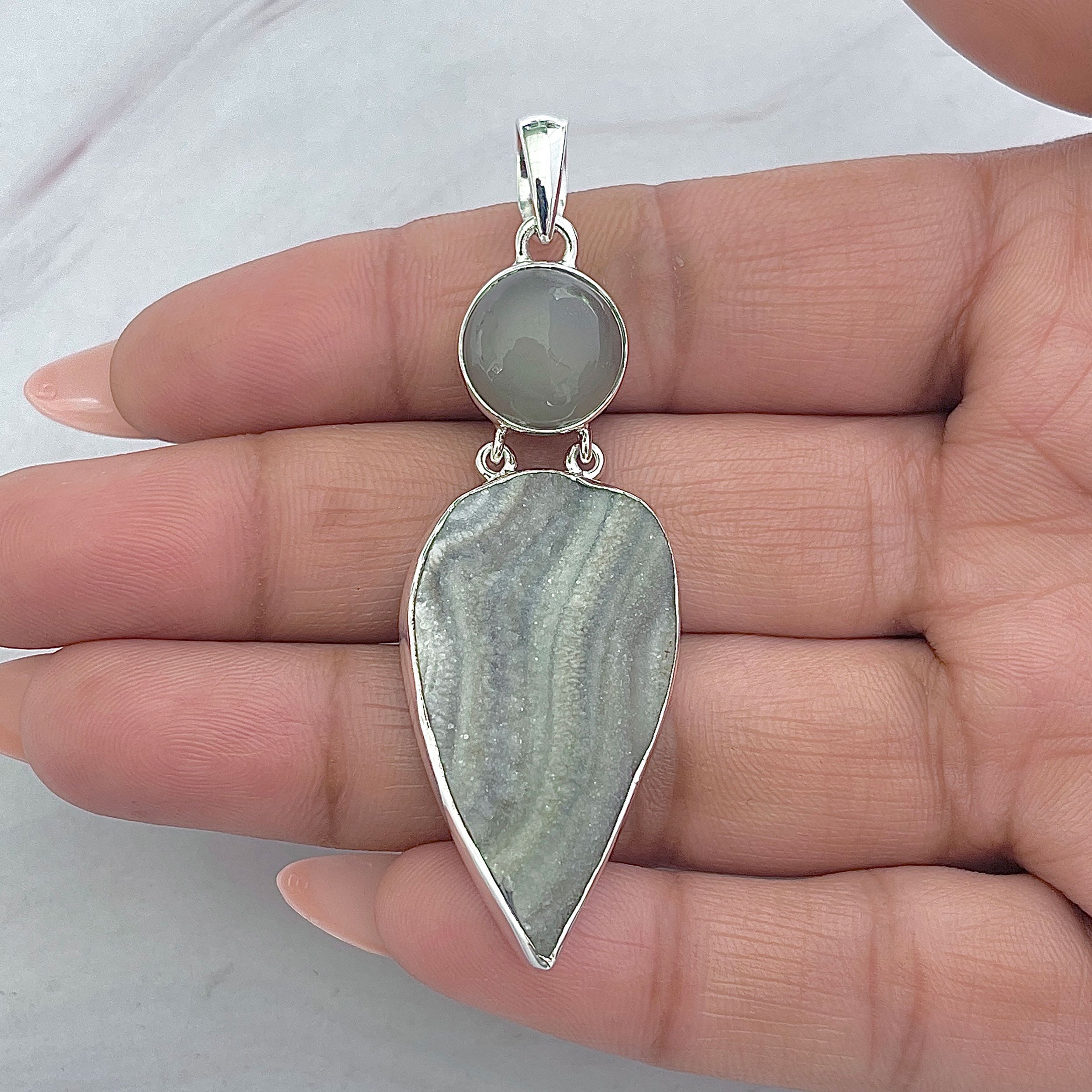Desert Druzy Pendant-(DDZ-P-9.)