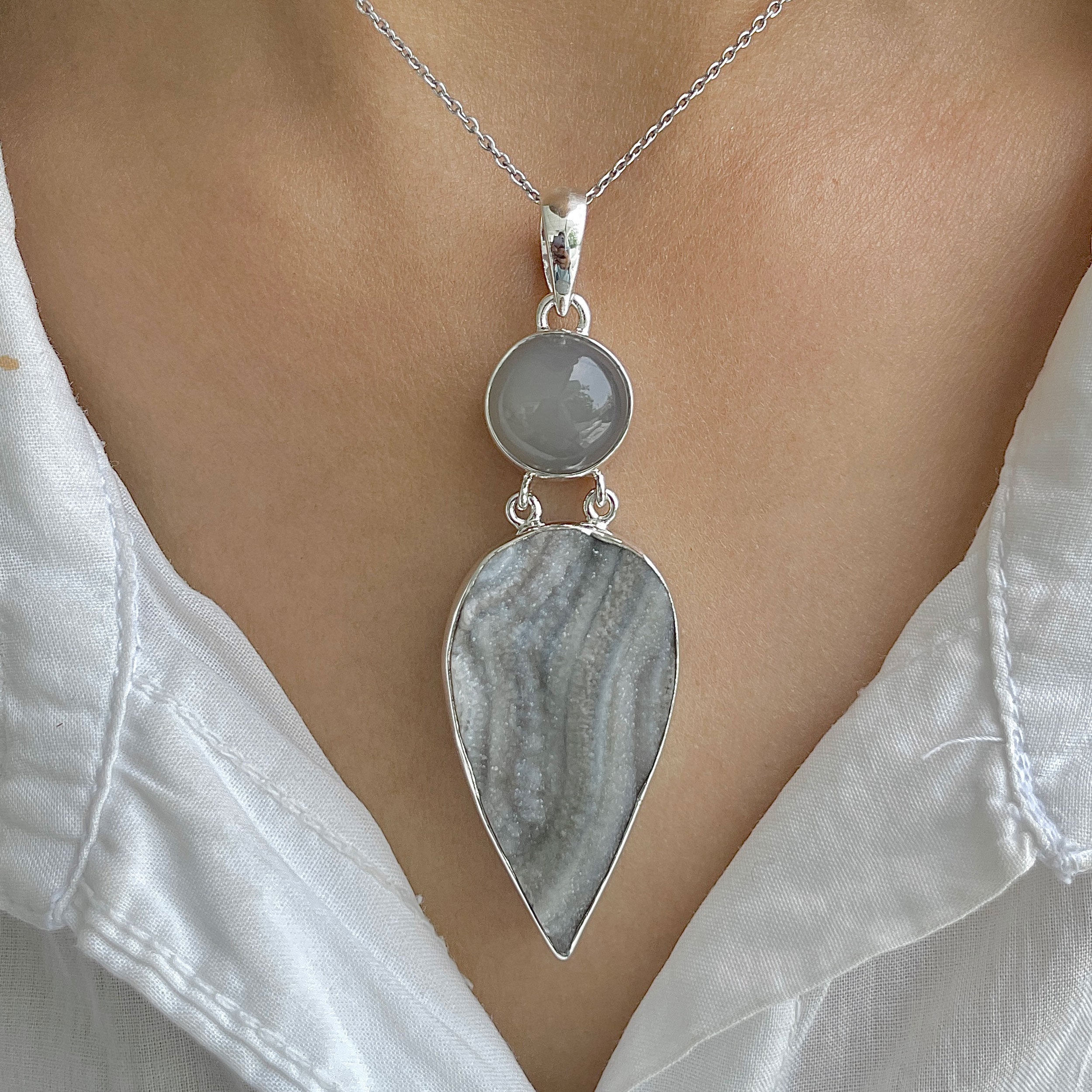Desert Druzy Pendant-(DDZ-P-9.)