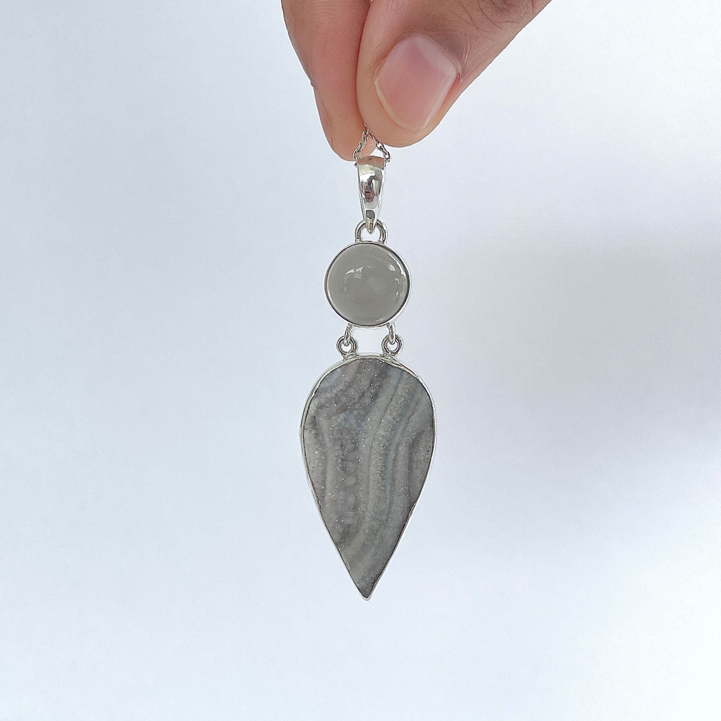 Desert Druzy Pendant-(DDZ-P-9.)