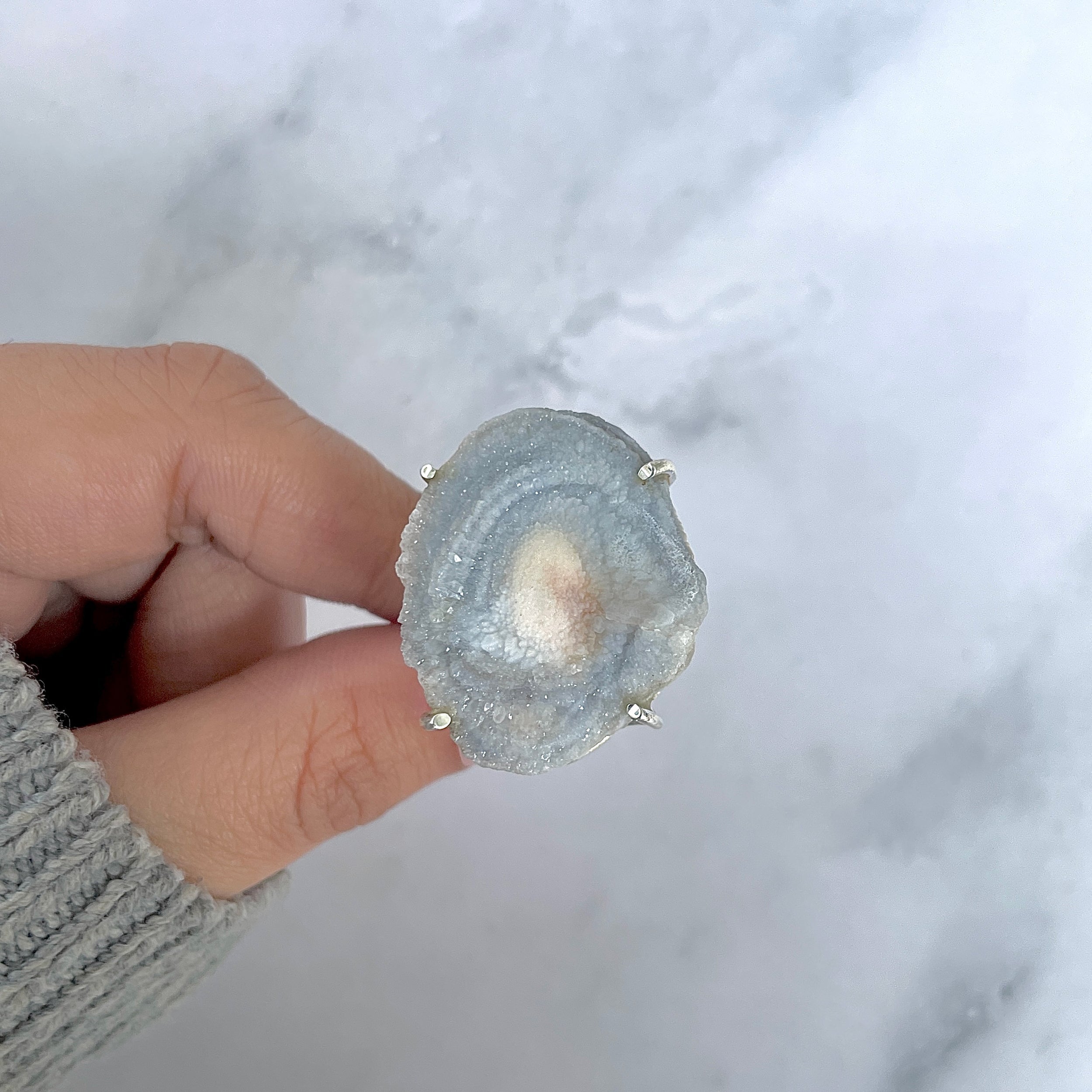 Desert Druzy Adjustable Ring-(DDZ-R-1.)