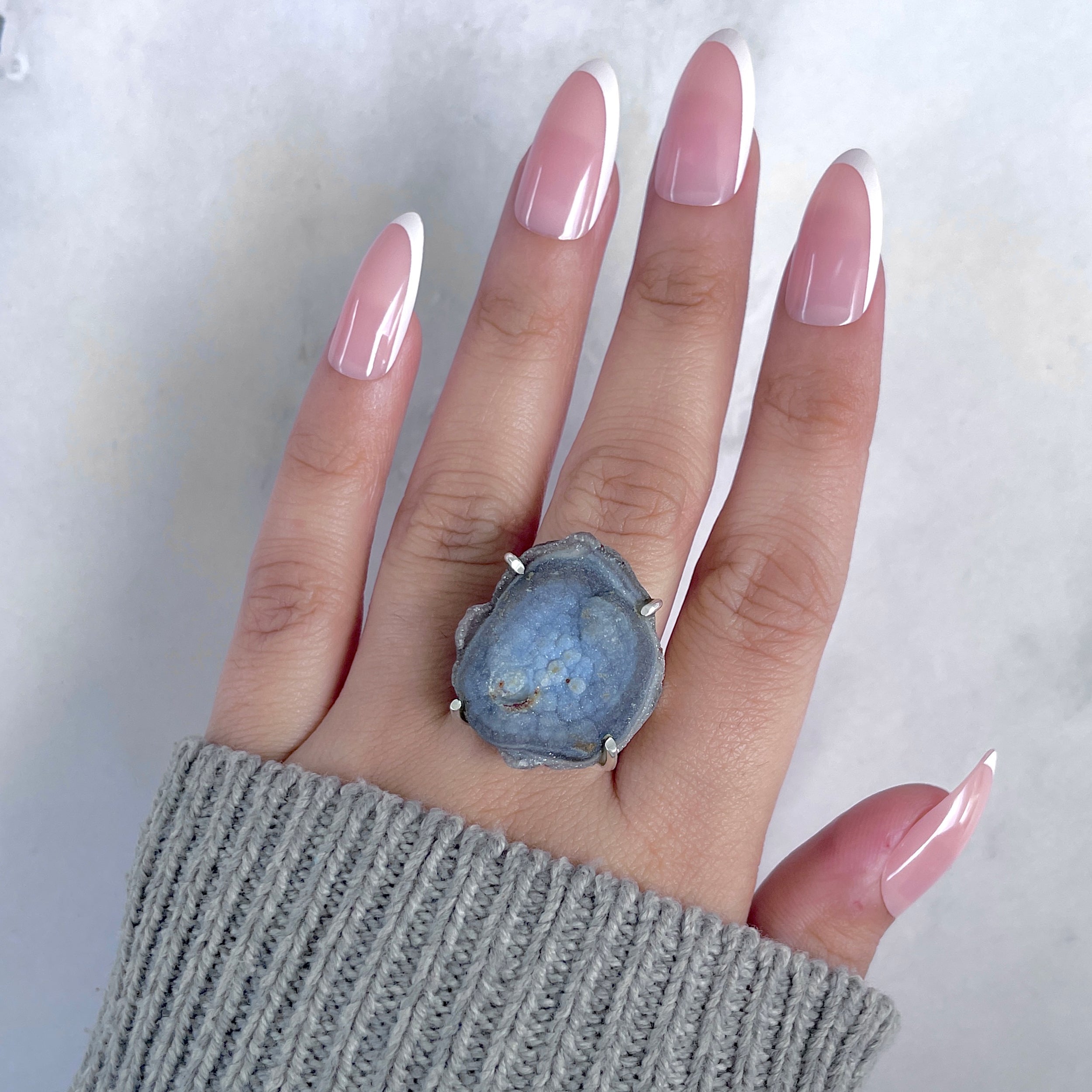 Desert Druzy Adjustable Ring-(DDZ-R-10.)