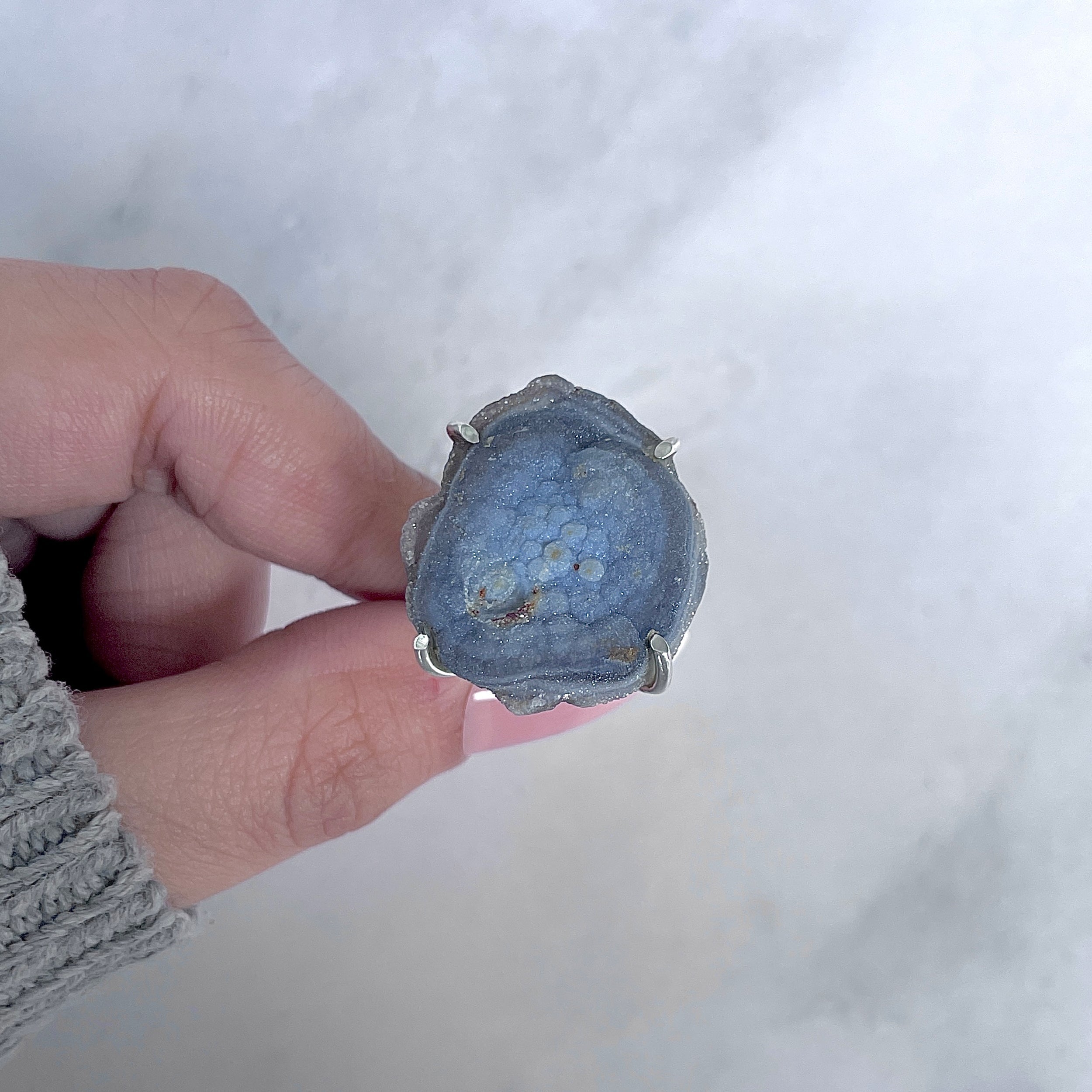 Desert Druzy Adjustable Ring-(DDZ-R-10.)