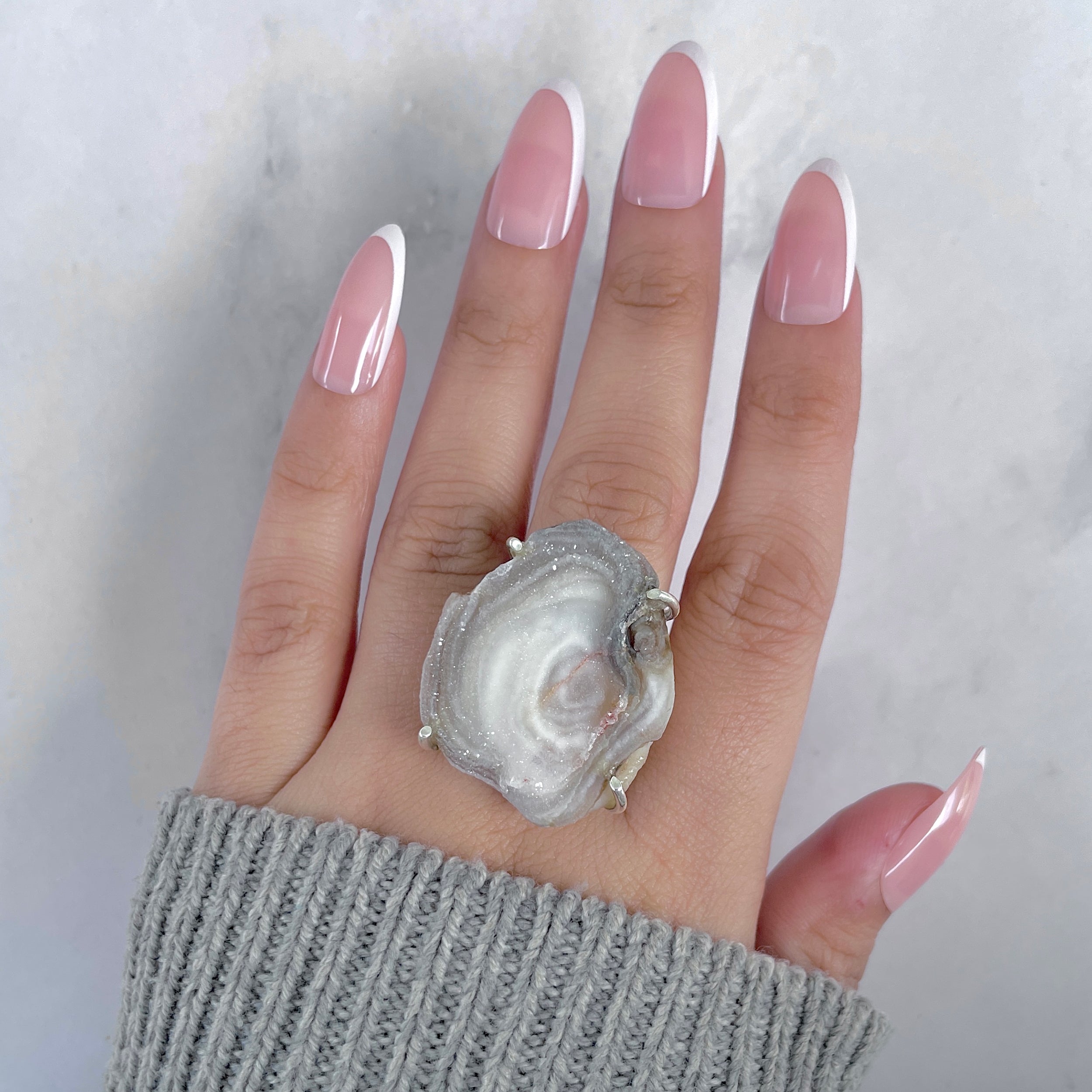Desert Druzy Adjustable Ring-(DDZ-R-11.)