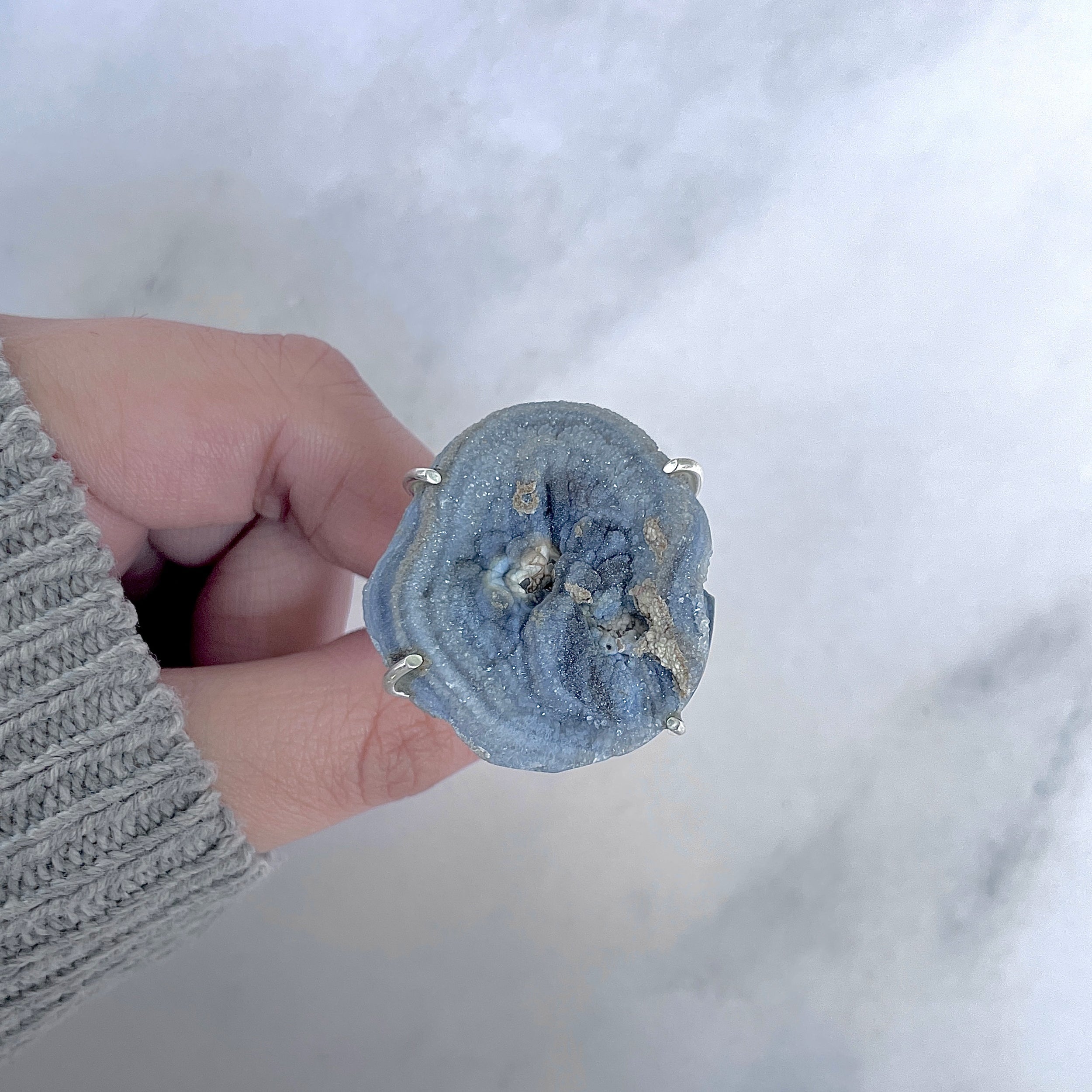 Desert Druzy Adjustable Ring-(DDZ-R-12.)