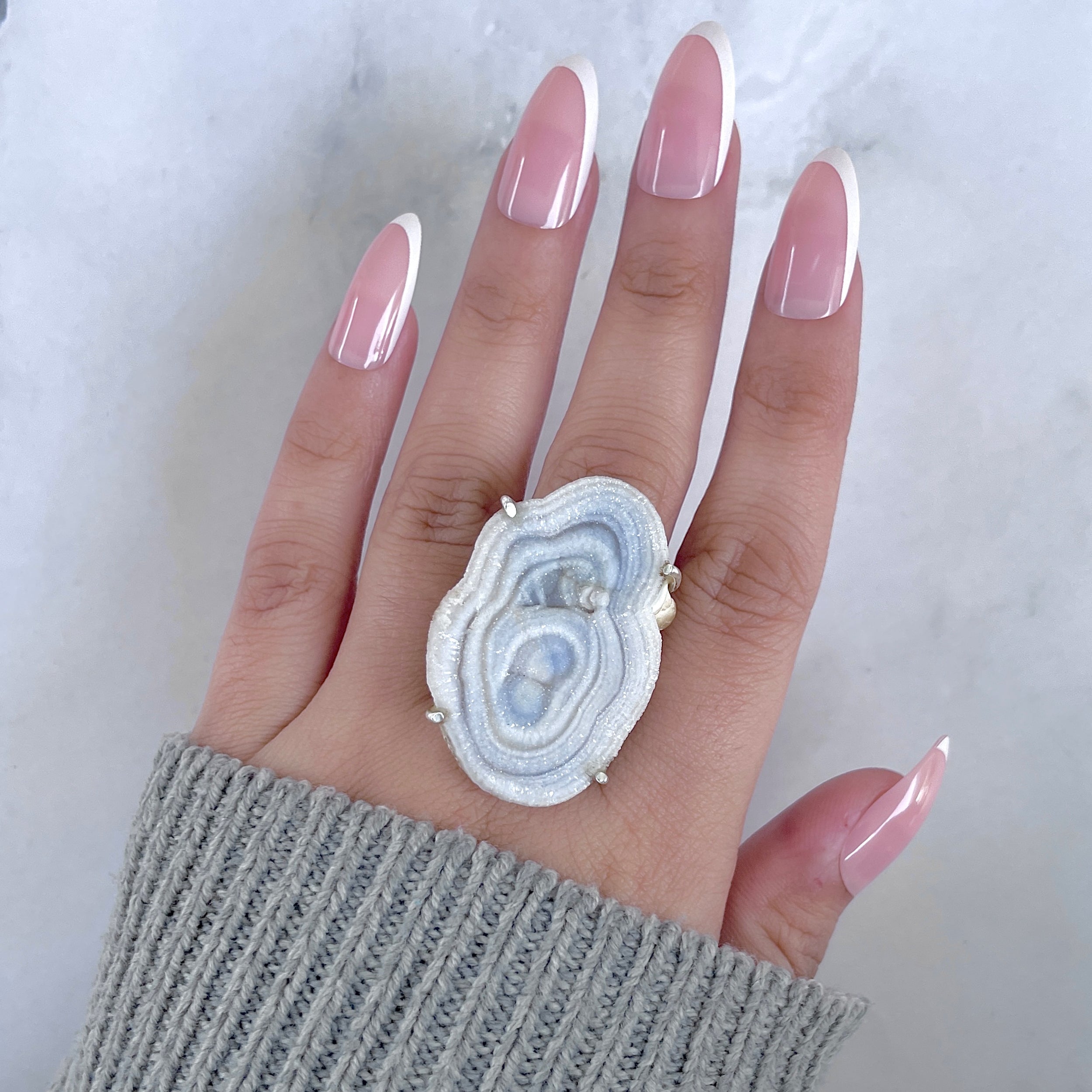 Desert Druzy Adjustable Ring-(DDZ-R-14.)