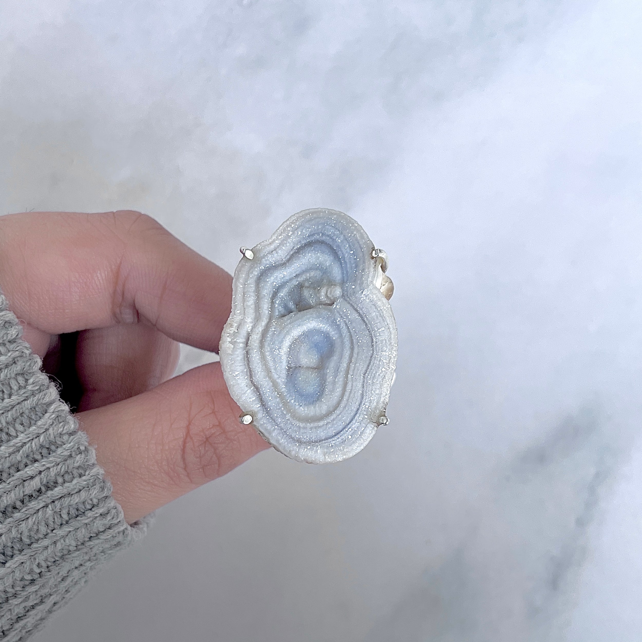 Desert Druzy Adjustable Ring-(DDZ-R-14.)