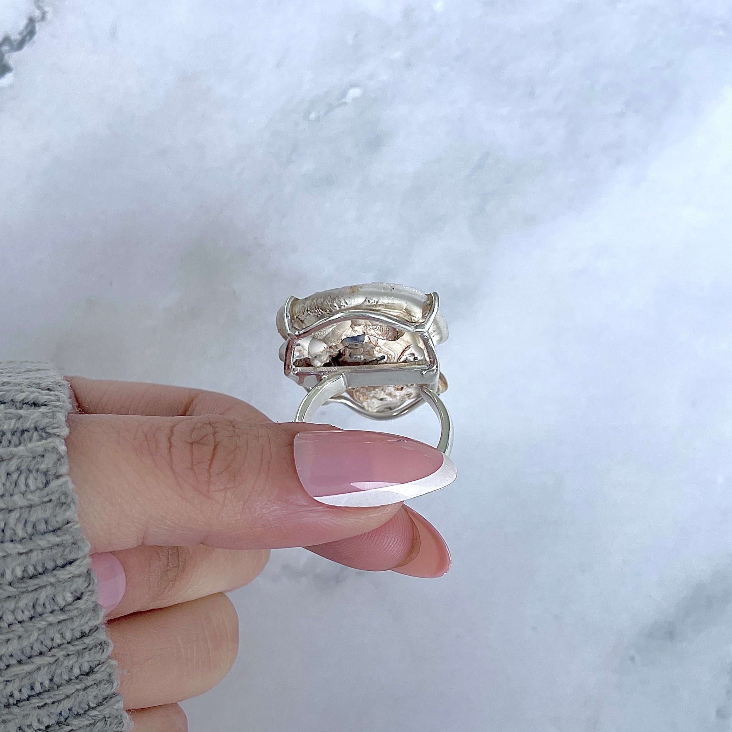 Desert Druzy Adjustable Ring-(DDZ-R-14.)