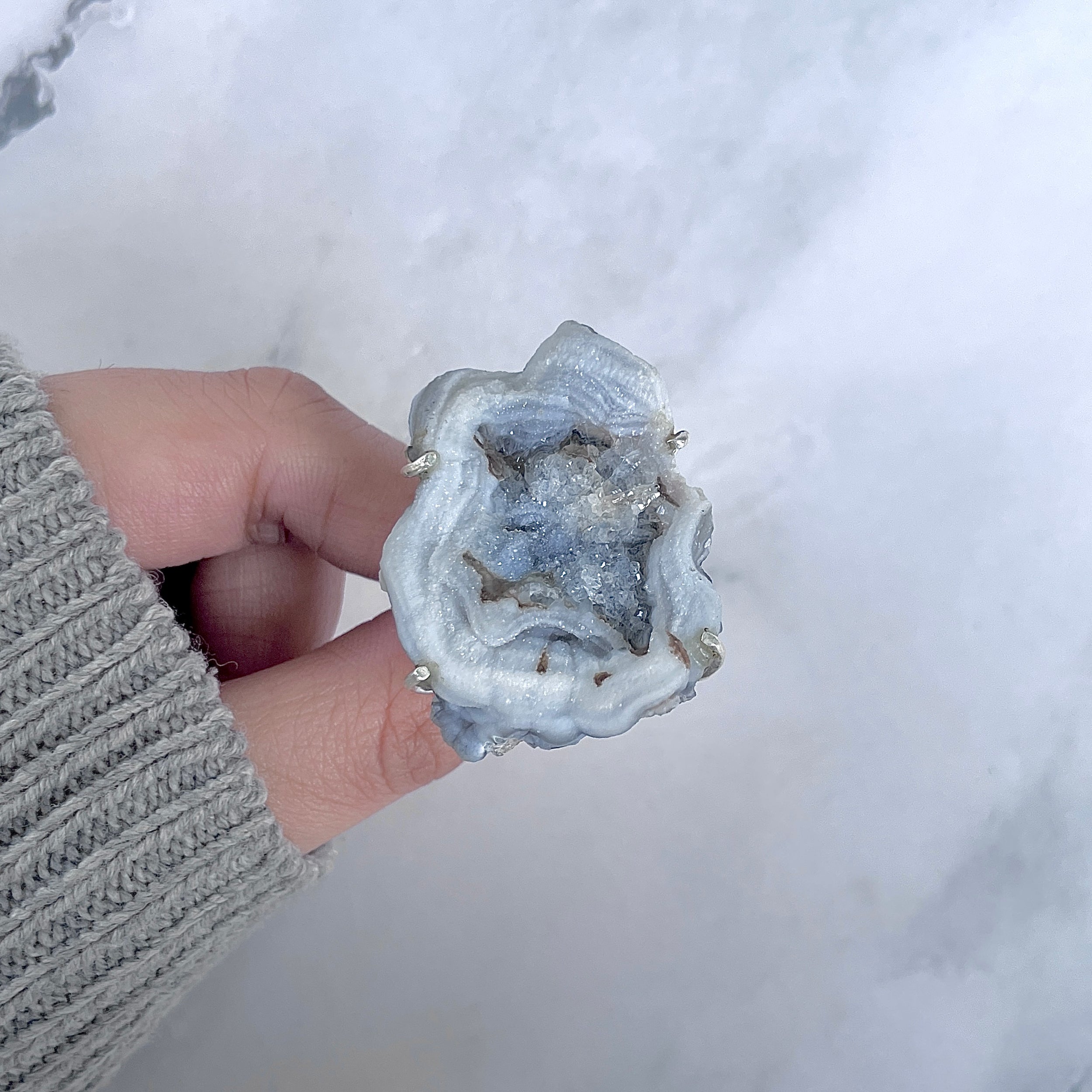 Desert Druzy Adjustable Ring-(DDZ-R-15.)