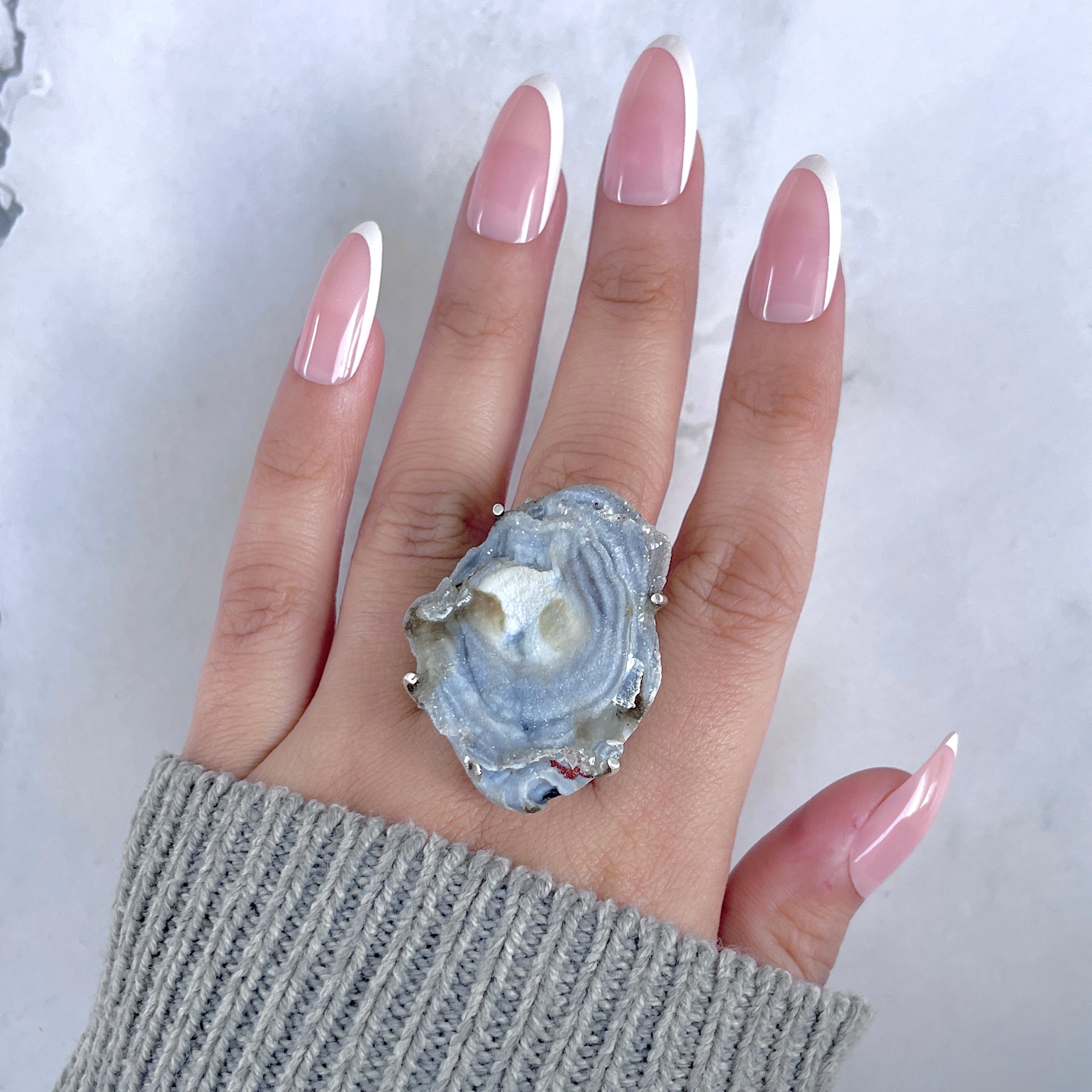 Desert Druzy Adjustable Ring-(DDZ-R-16.)