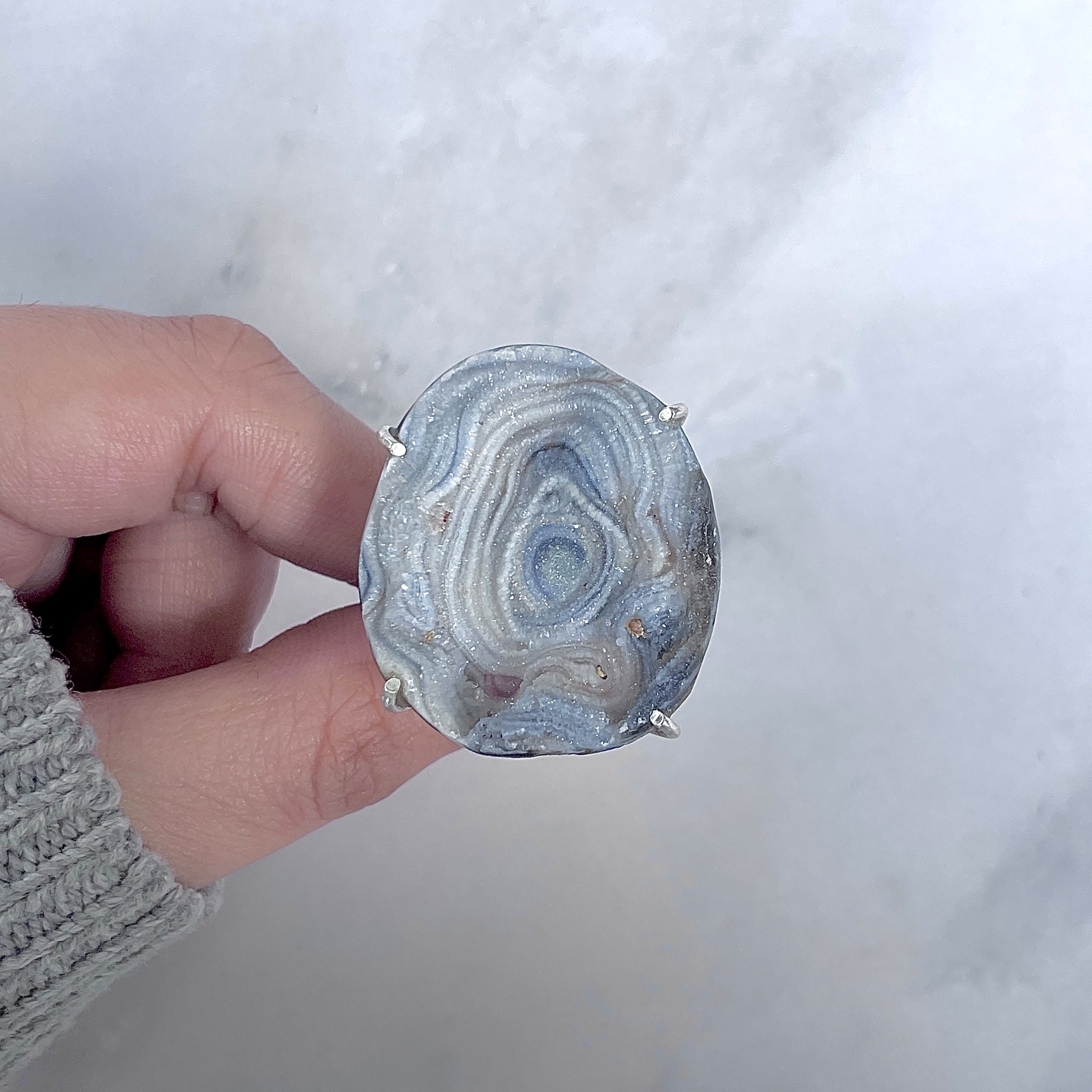 Desert Druzy Adjustable Ring-(DDZ-R-17.)