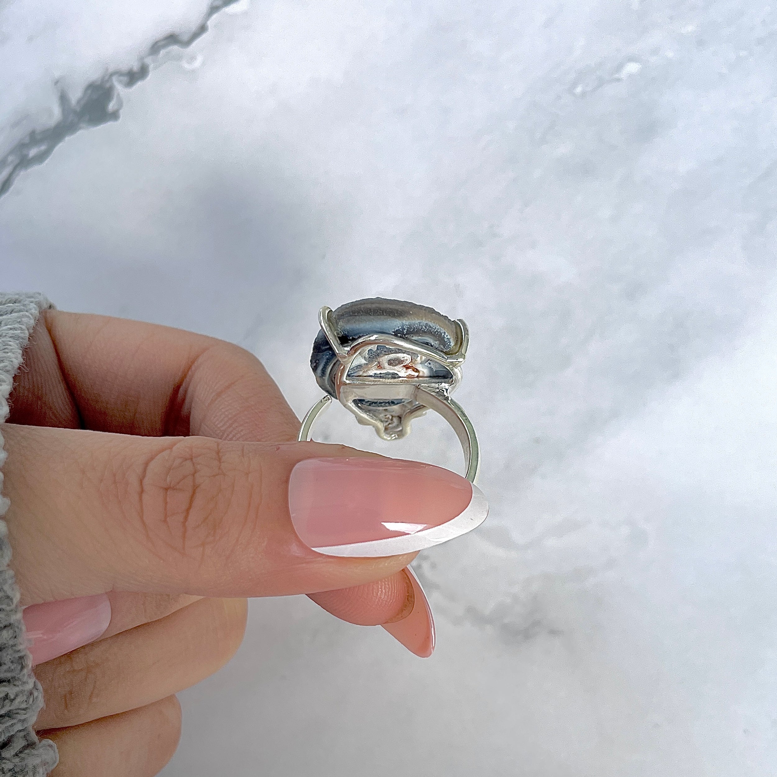 Desert Druzy Adjustable Ring-(DDZ-R-2.)