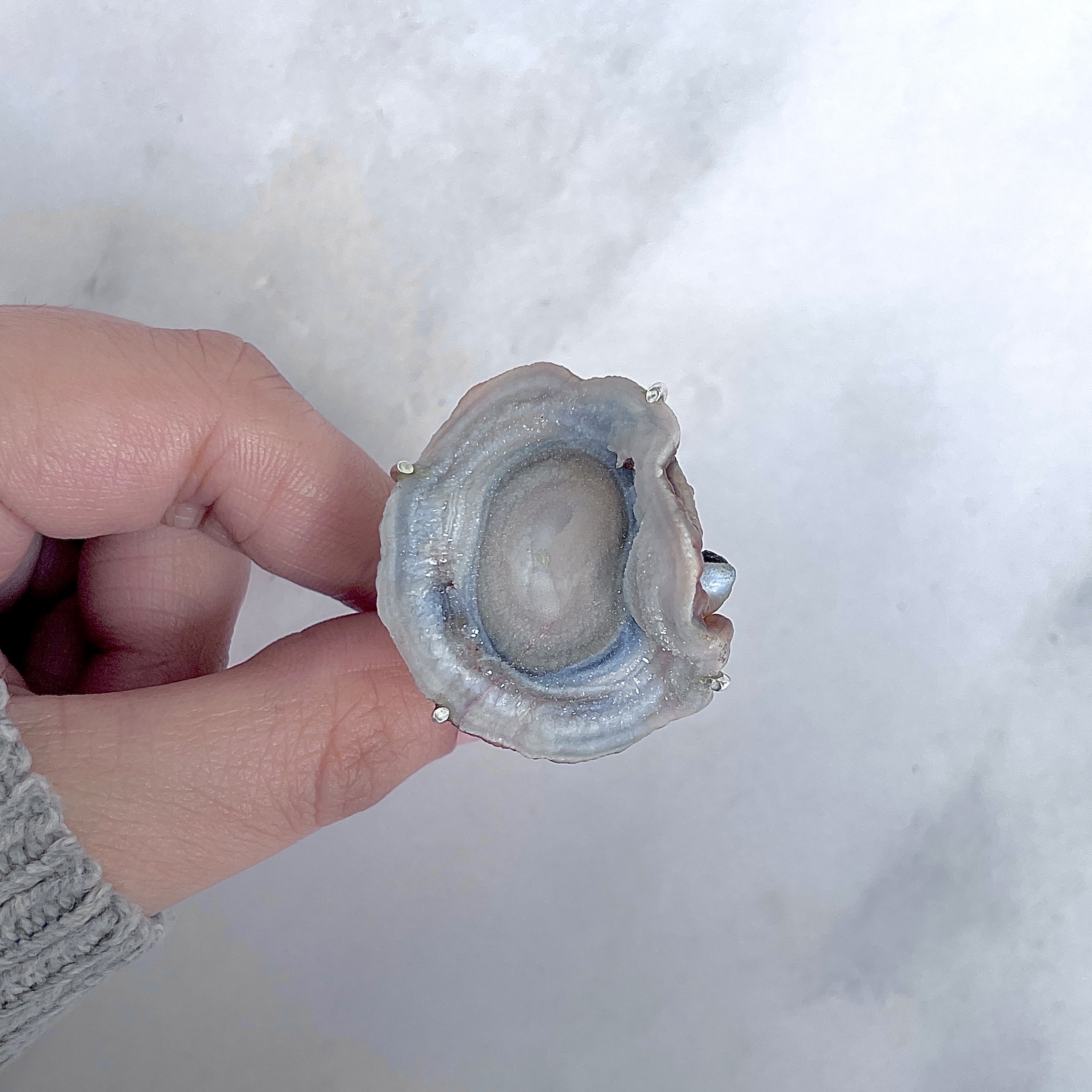 Desert Druzy Adjustable Ring-(DDZ-R-20.)