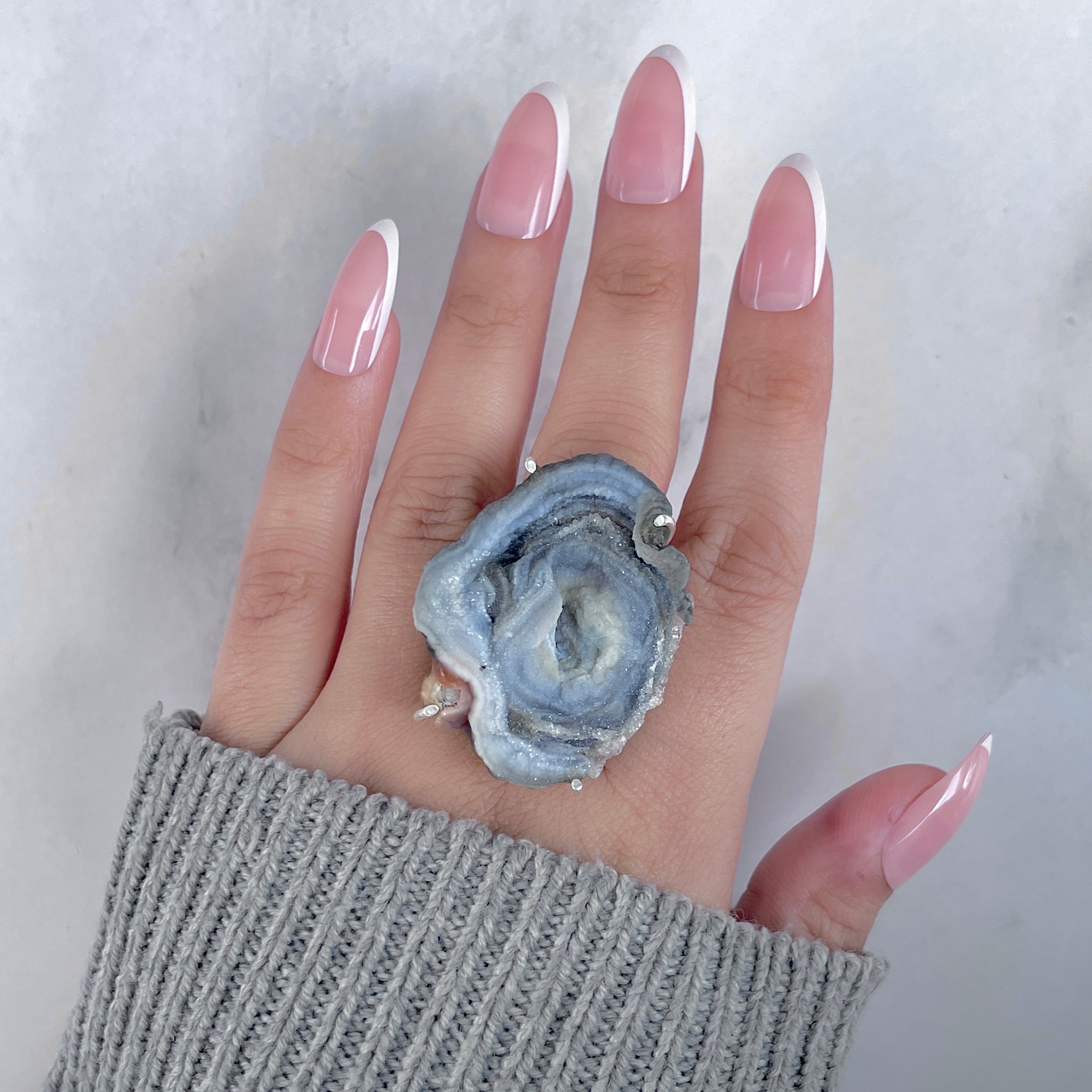 Desert Druzy Adjustable Ring-(DDZ-R-22.)
