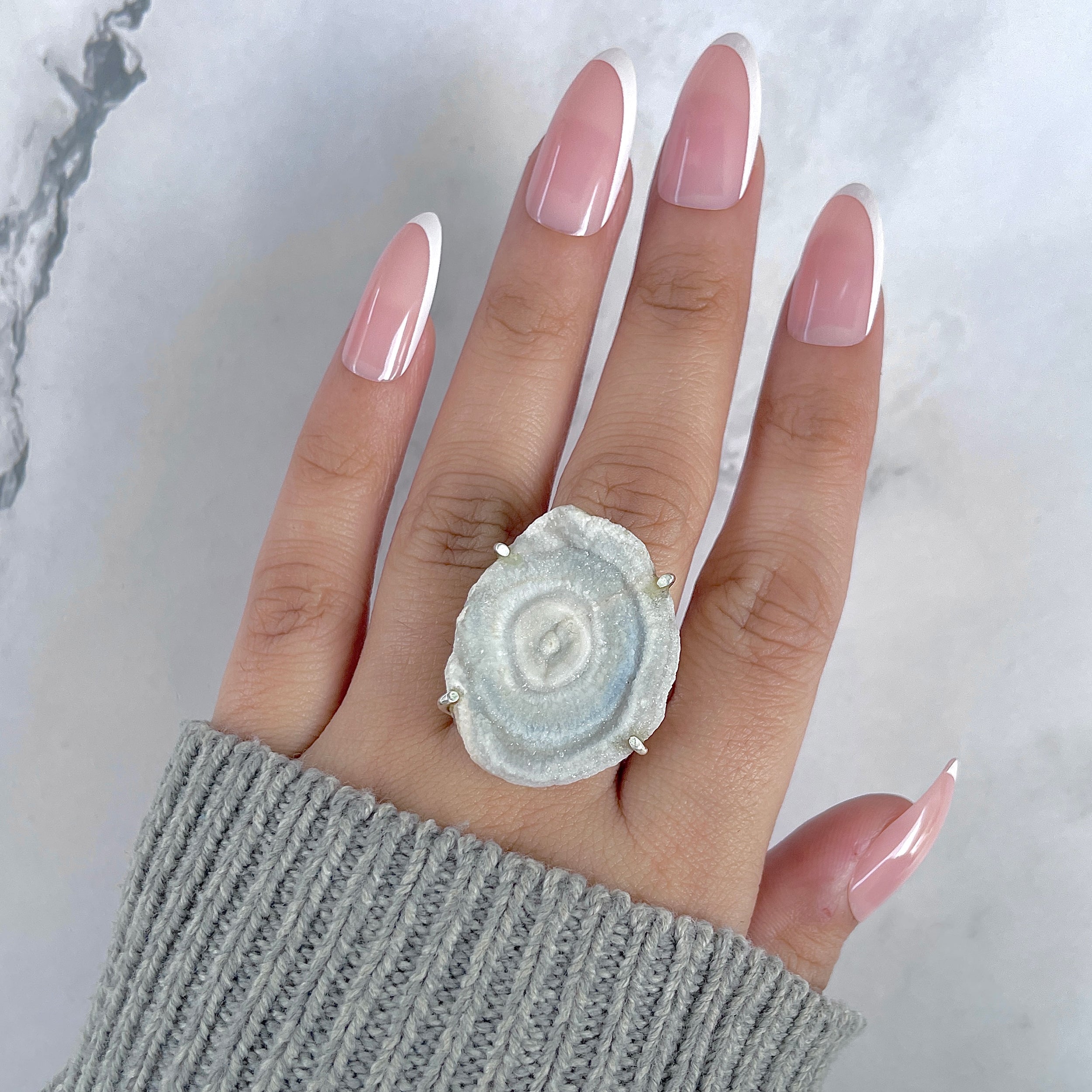 Desert Druzy Adjustable Ring-(DDZ-R-3.)