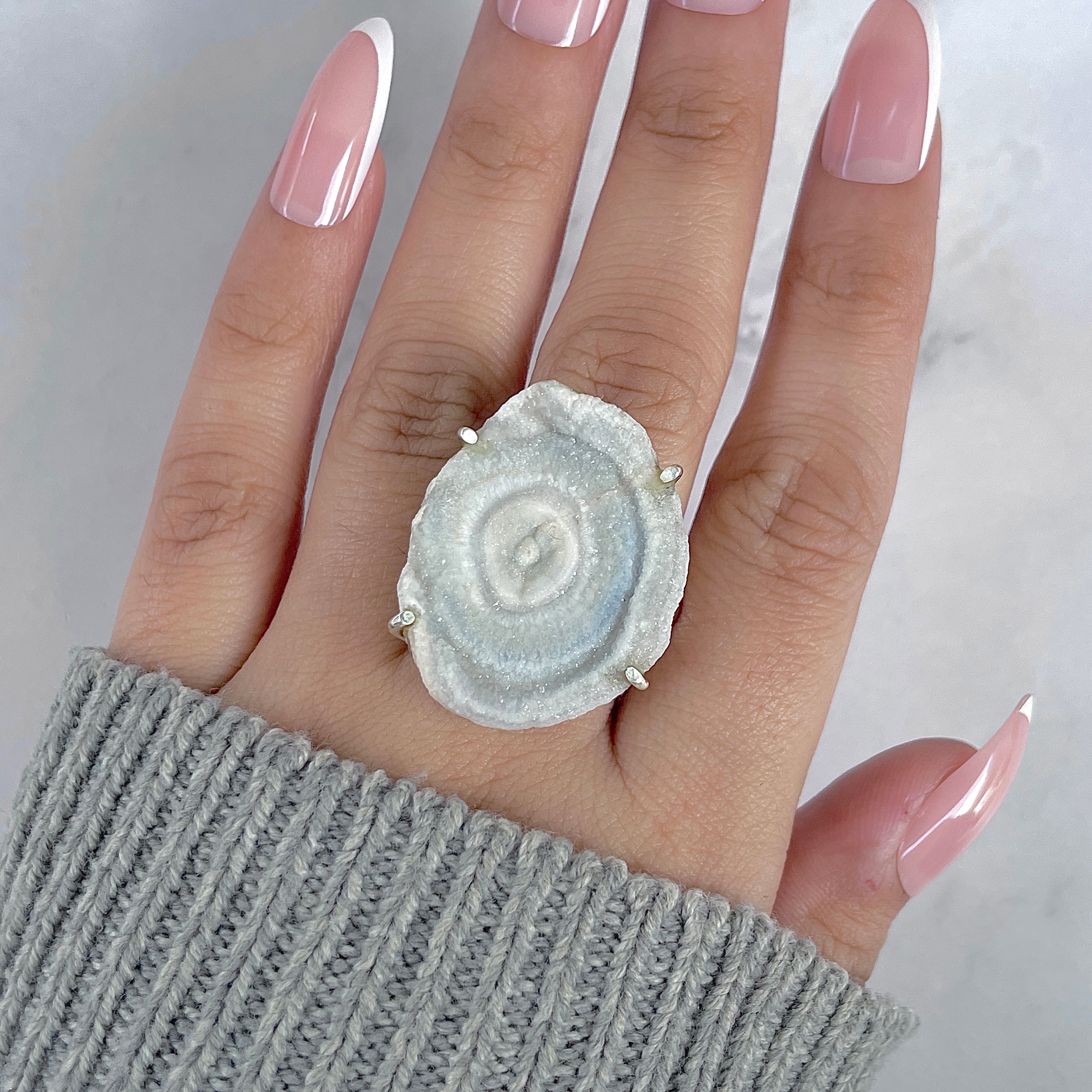 Desert Druzy Adjustable Ring-(DDZ-R-3.)