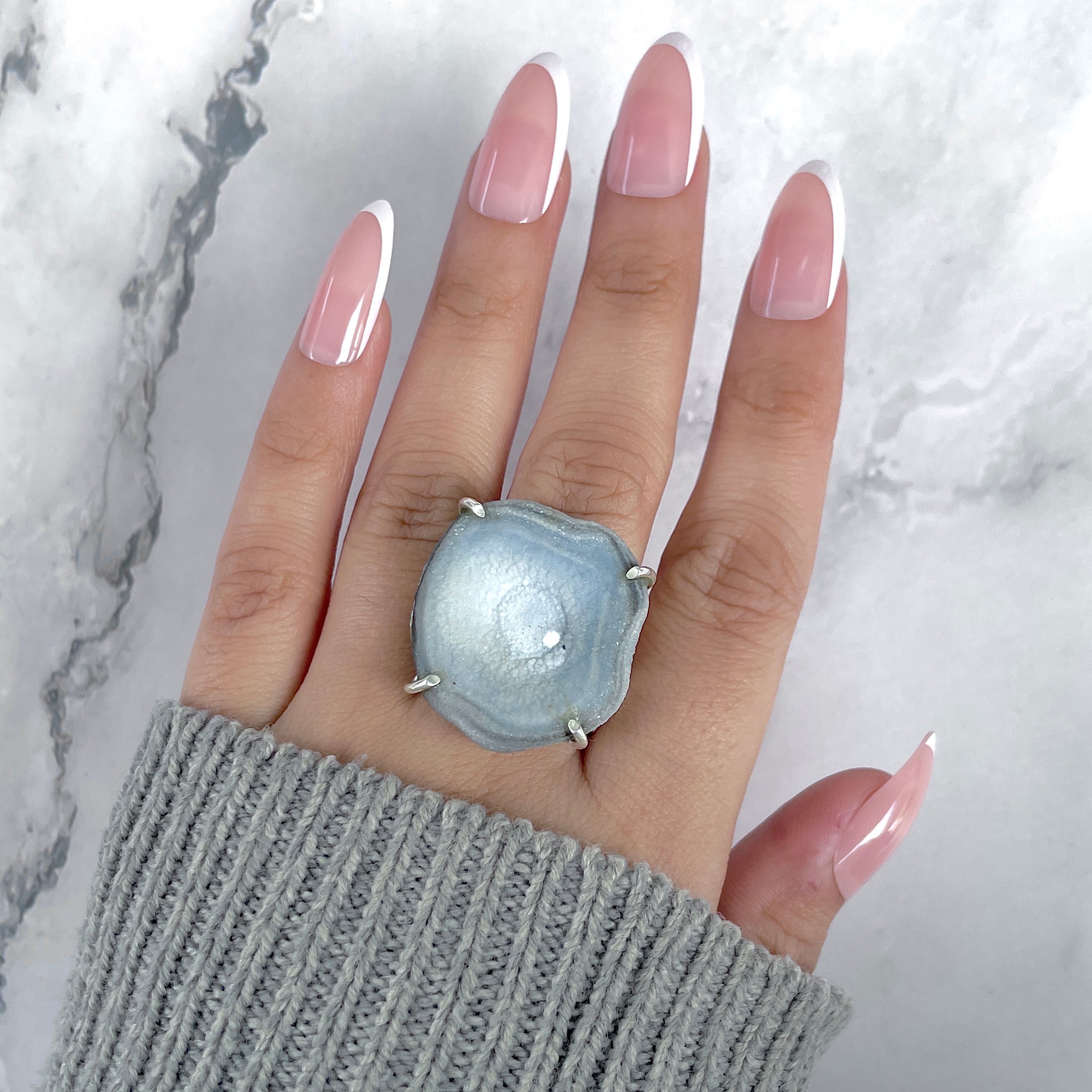 Desert Druzy Adjustable Ring-(DDZ-R-4.)