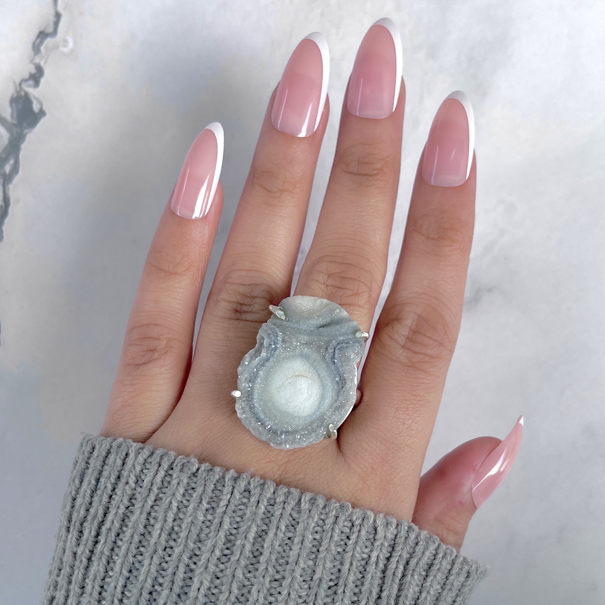 Desert Druzy Adjustable Ring-(DDZ-R-5.)