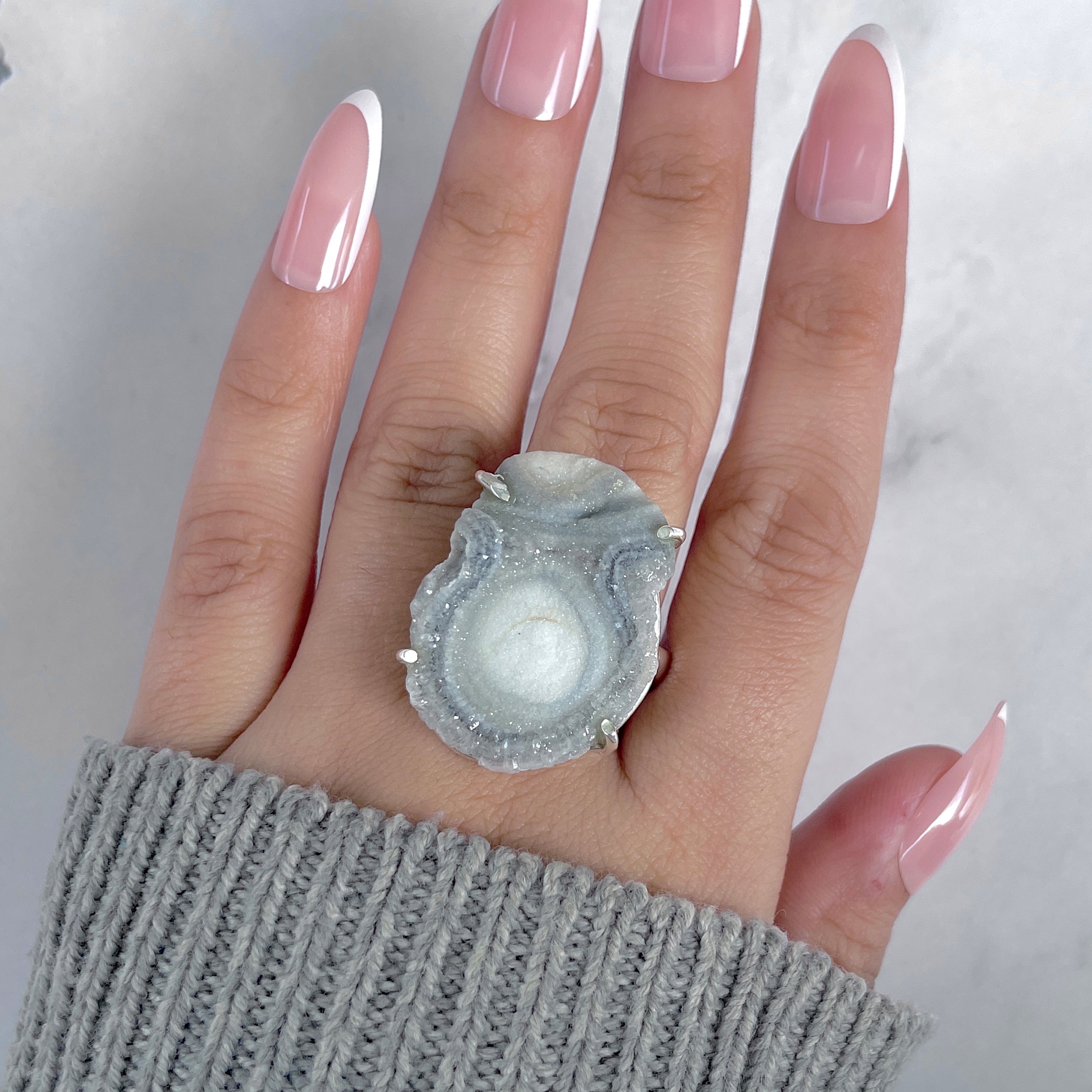 Desert Druzy Adjustable Ring-(DDZ-R-5.)