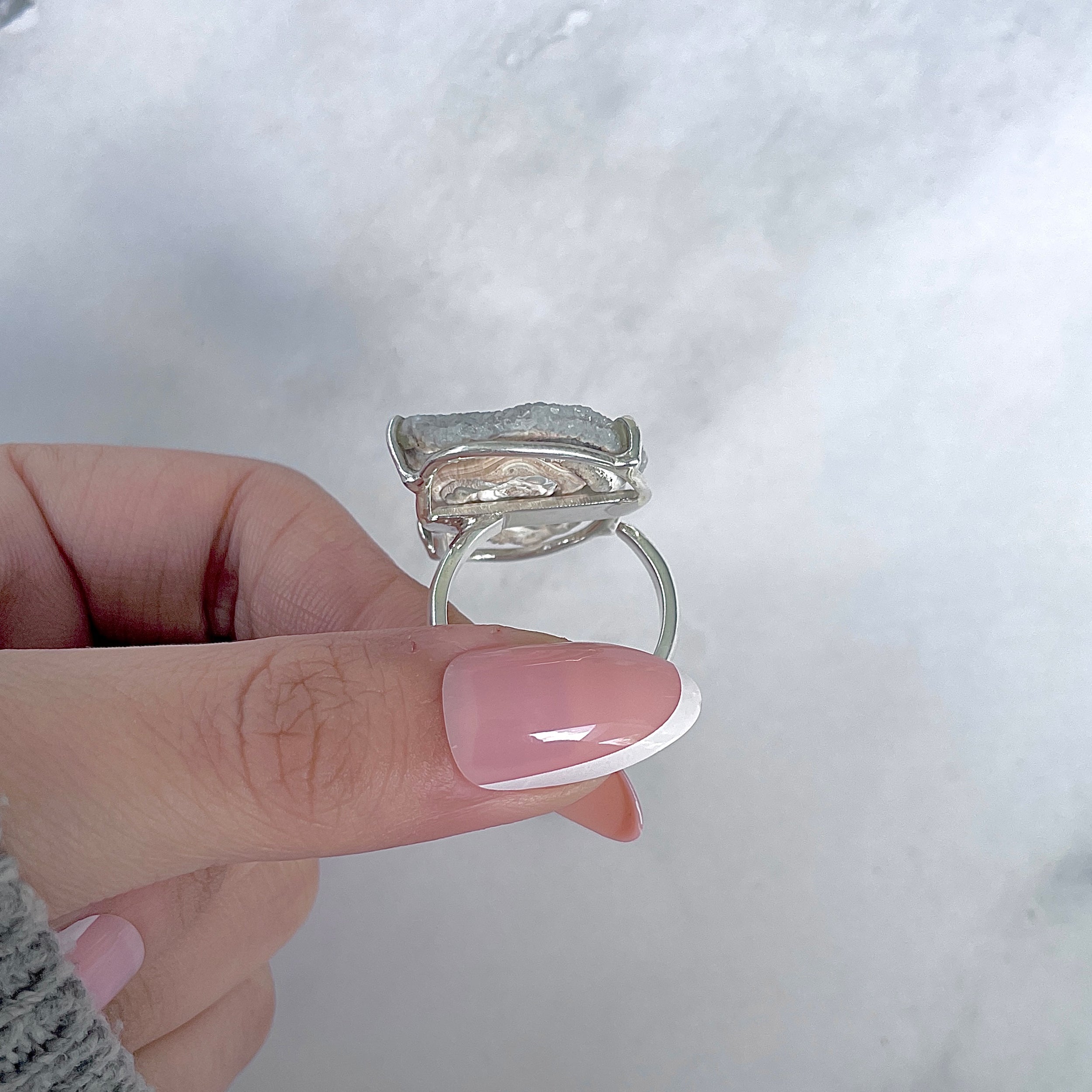 Desert Druzy Adjustable Ring-(DDZ-R-5.)